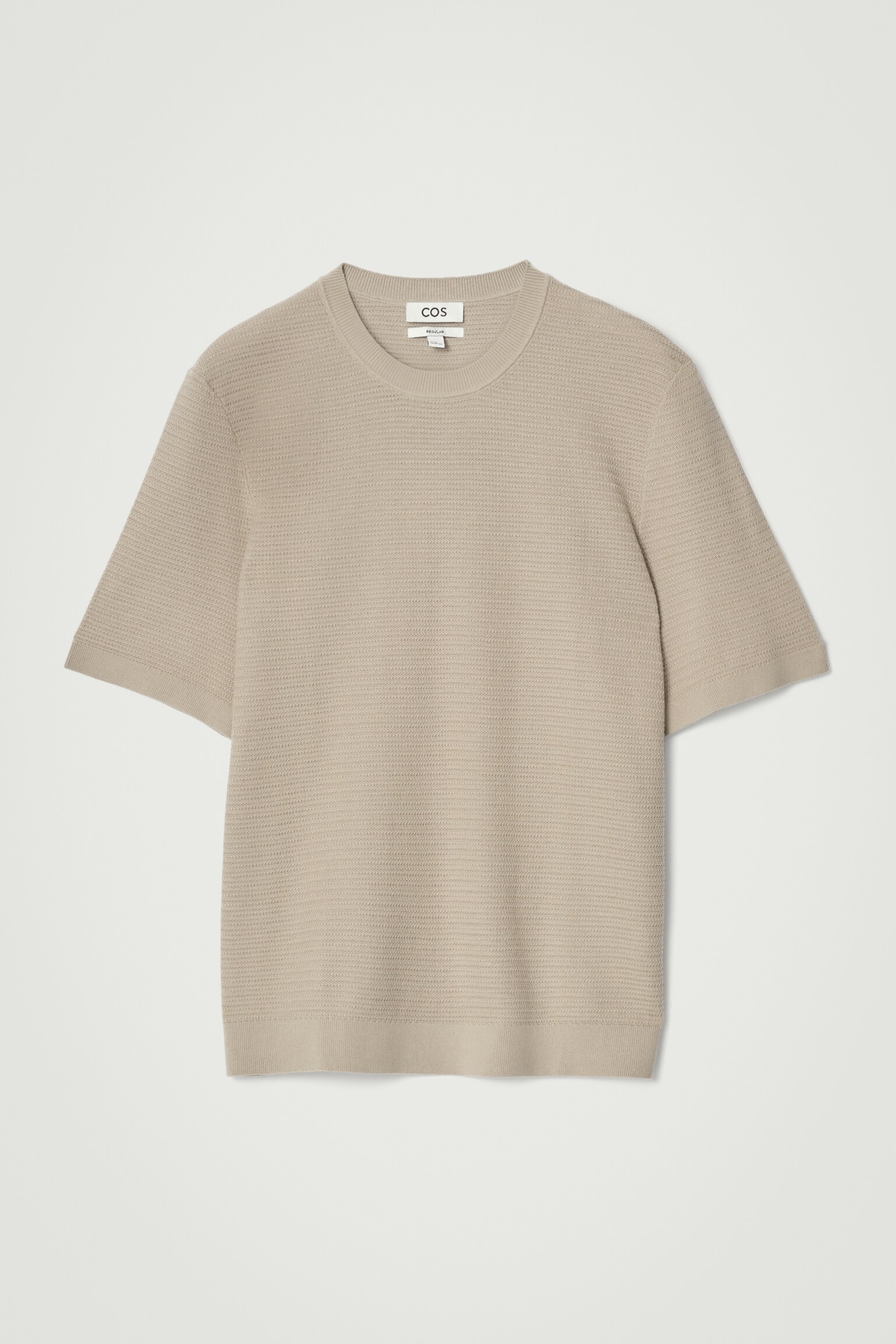 CAMISETA DE PUNTO DE ALGODÓN CON TEXTURA - TOPO/ALBARICOQUE/BLANCO ROTO/NEGRO - 2