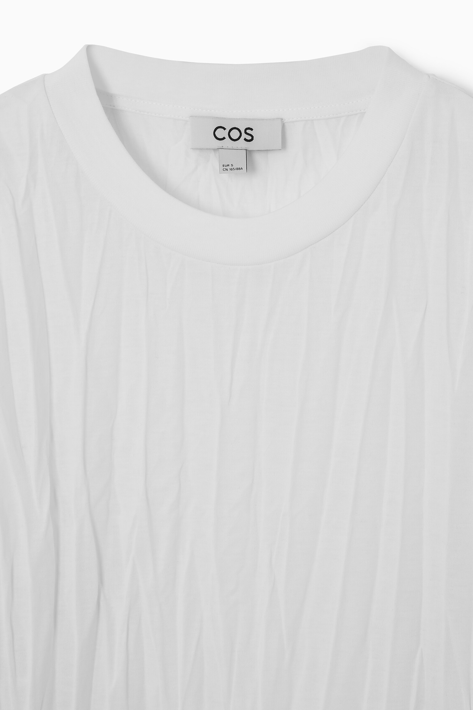 OVERSIZED CRINKLED JERSEY T-SHIRT - WHITE - 2
