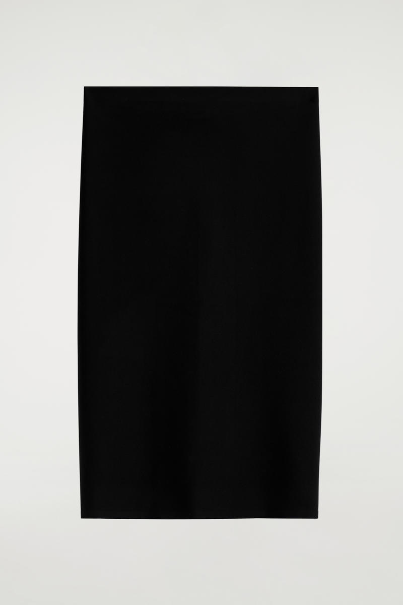 Technical Jersey Midi Skirt