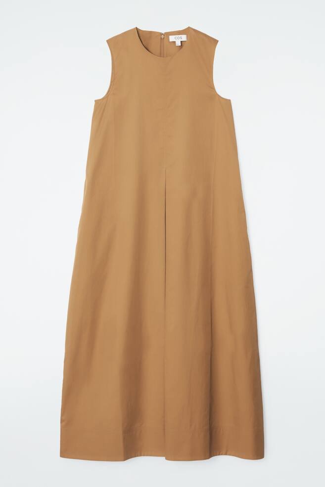 ROUNDED MIDI DRESS - ORANGE - 1
