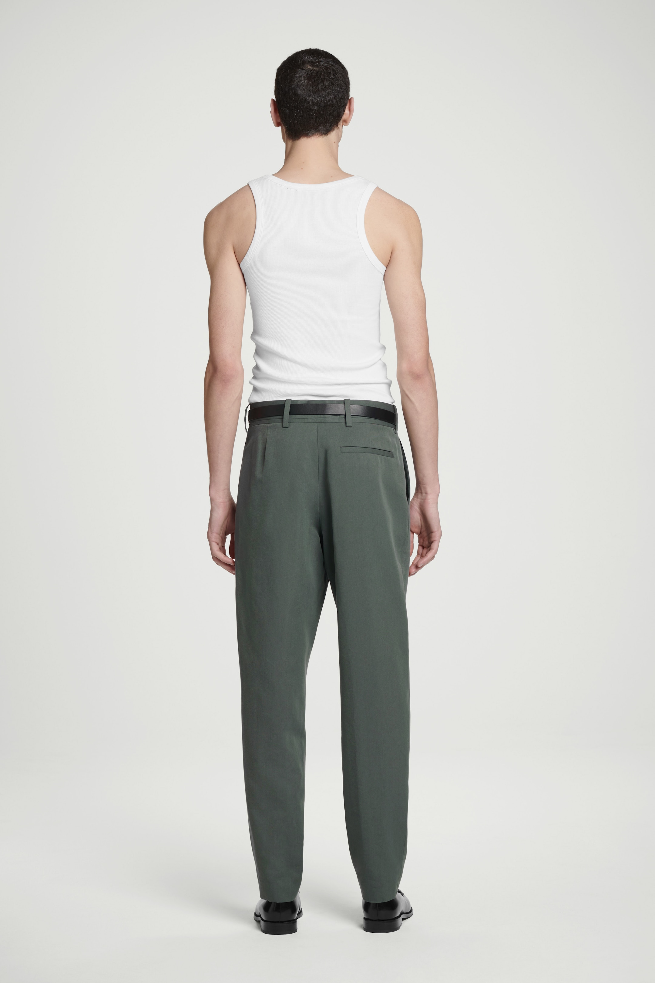 Agrandir l'image: PANTALON DE COSTUME DROIT - VERT FONCÉ - HOMME | H&M FR 4