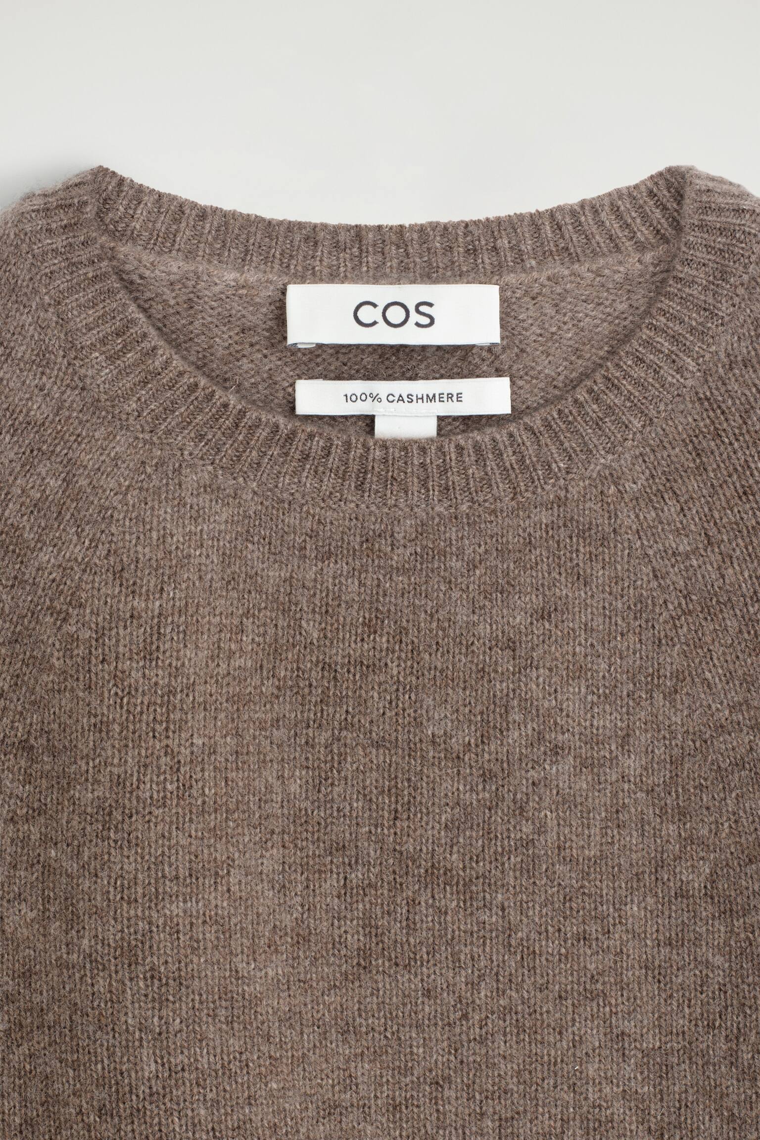 CAPE EN CACHEMIRE - BRUN CHINÉ - 4