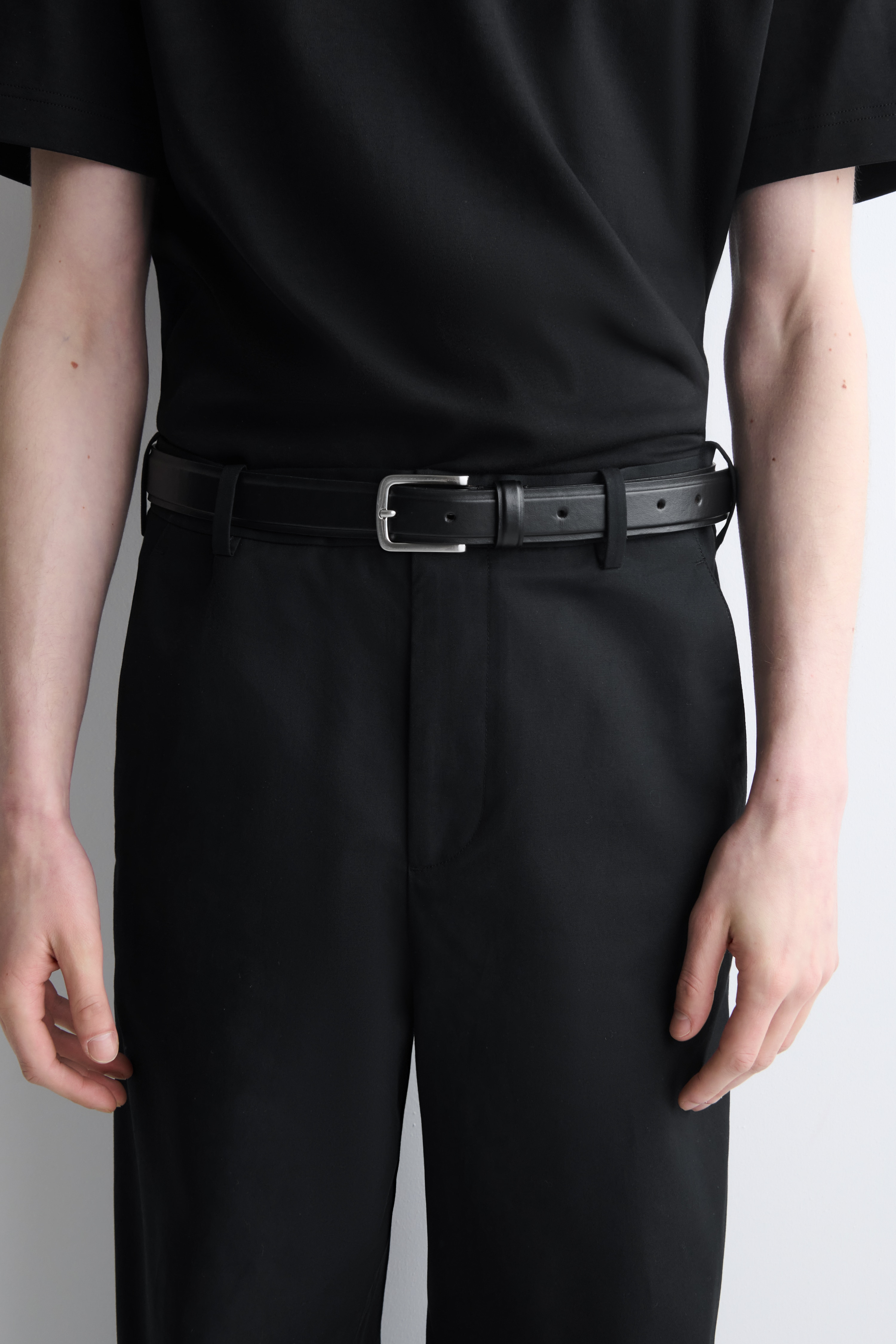 COTTON RELAXED-FIT WIDE-LEG CHINOS
