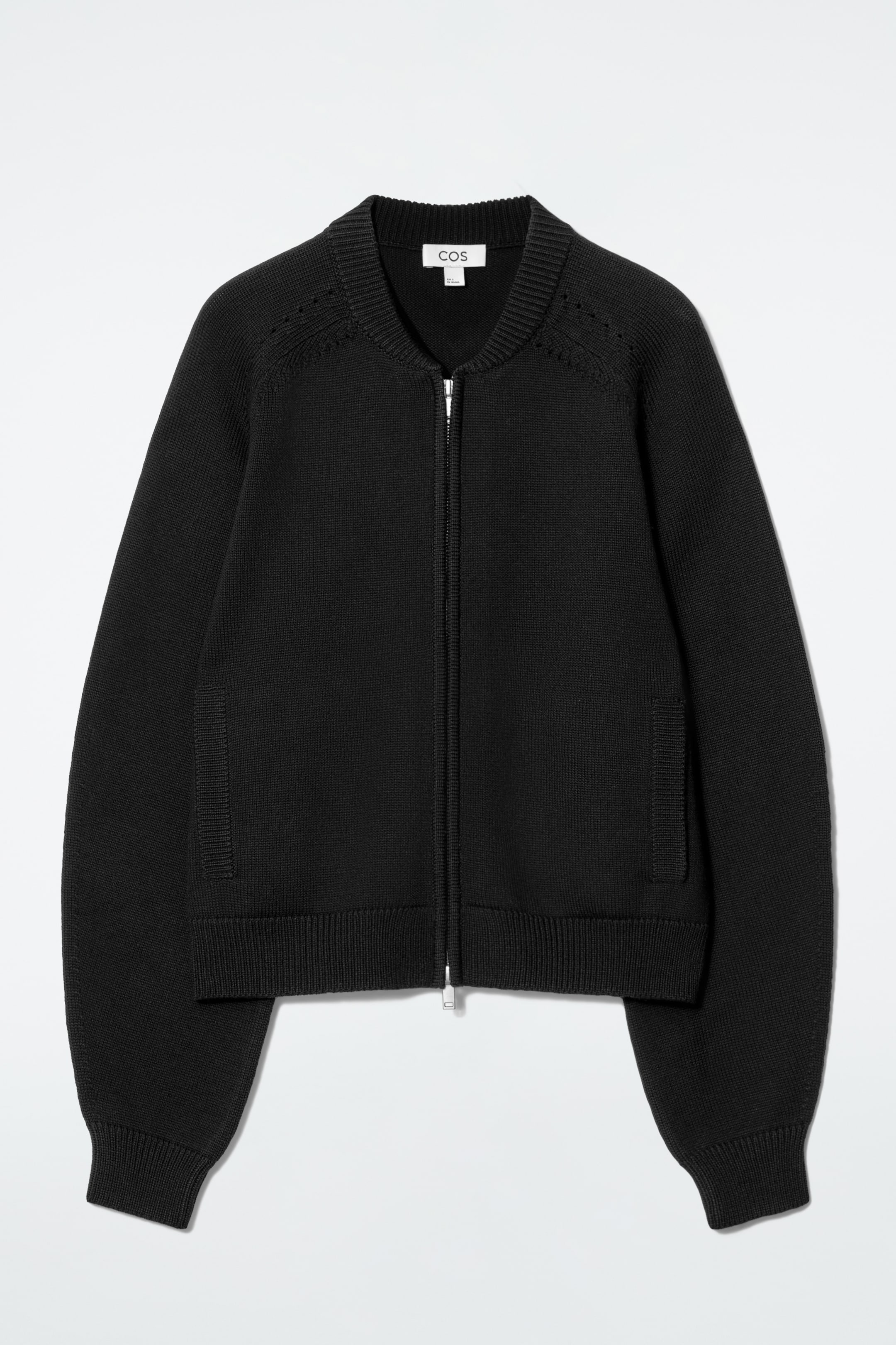 Grotere afbeelding bekijken: POINTELLE-GEBREID WOLLEN JASJE - ZWART - DAMES | H&M BE 6