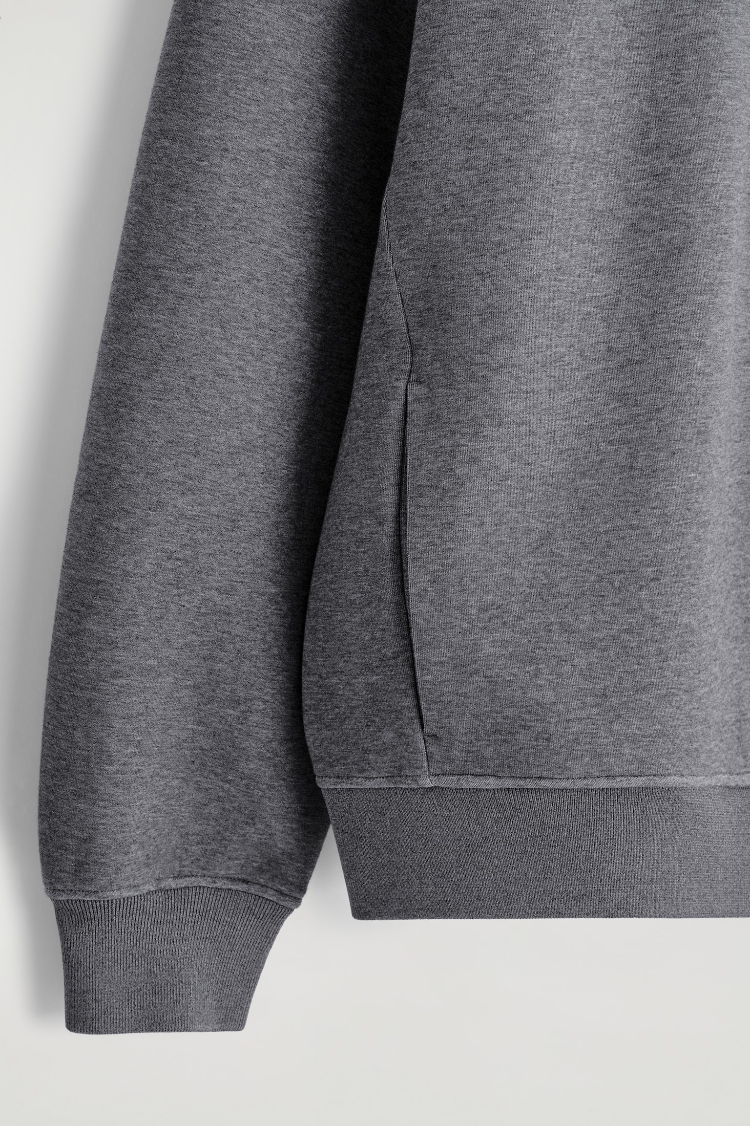 HENLEY-KAPUZENPULLOVER AUS SCUBA - GRAU MELIERT - 5