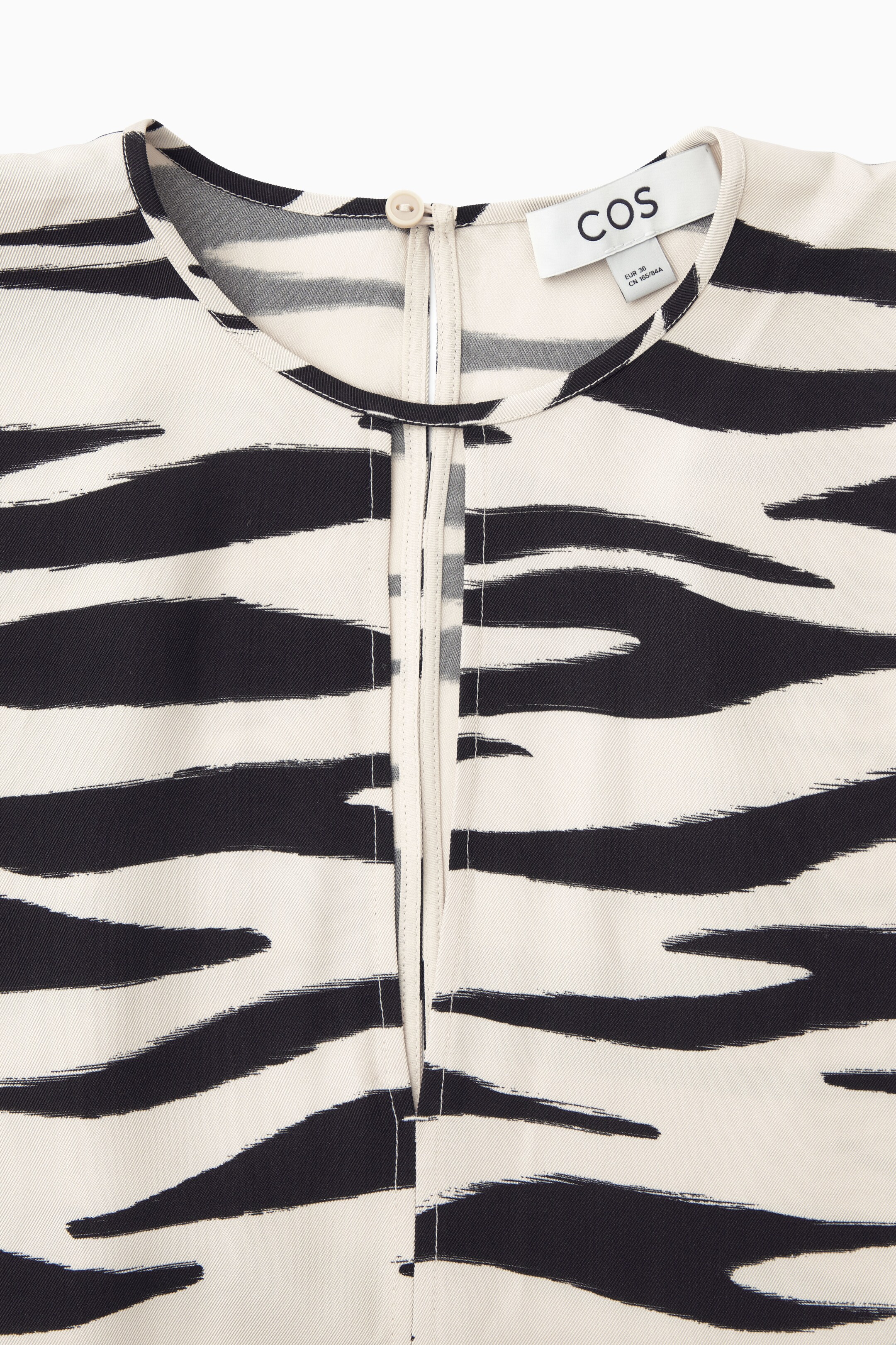 Agrandir l'image: ROBE MIDI AJOURÉE IMPRIMÉ ZÈBRE - ÉCRU / IMPRIMÉ ZÈBRE - FEMME | H&M CH 2