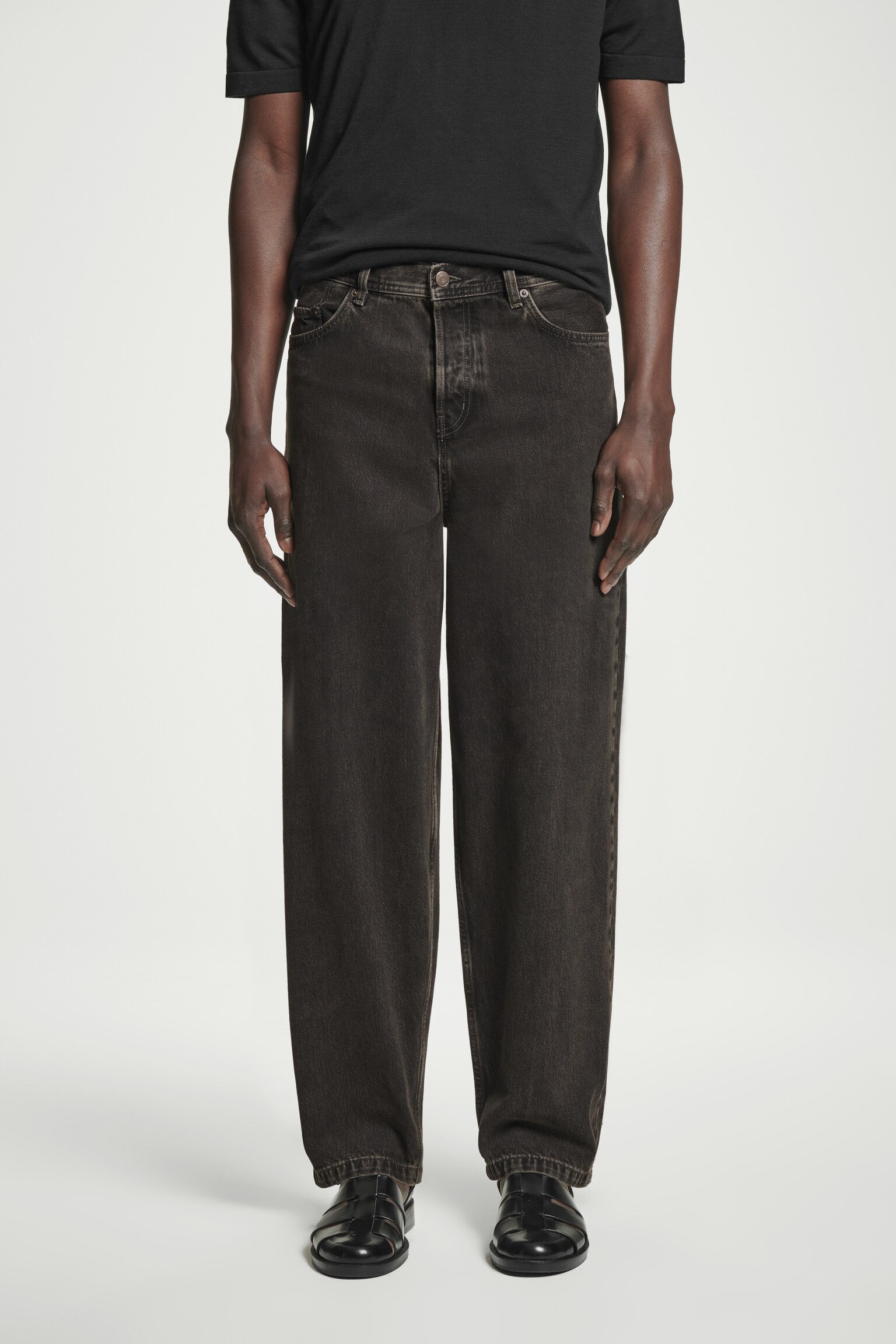 DOME STRAIGHT-LEG JEANS - BLACK/BLACK/DARK BLUE/DARK GREY/BEIGE/MOLE / HERRINGBONE/BLUE - 5