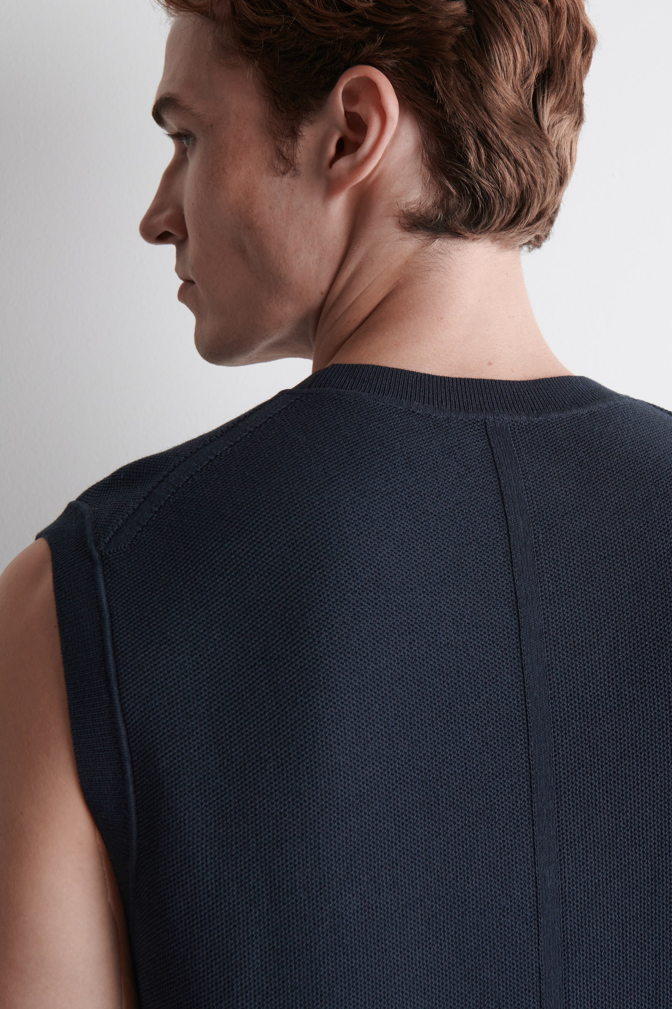 Grösseres Bild ansehen: TANKTOP MIT WABENSTRUKTUR - NAVYBLAU - HERREN | H&M CH 4