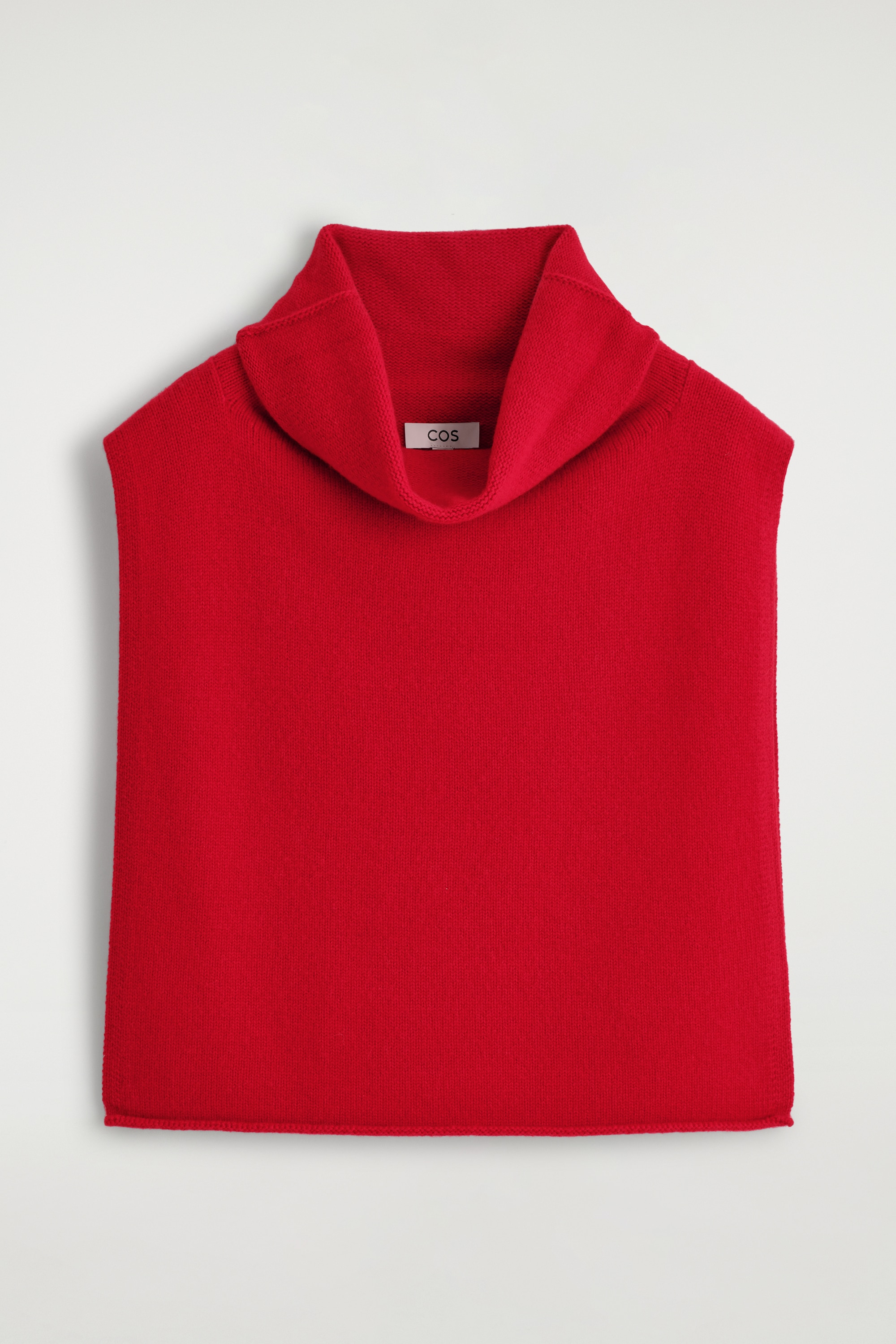 GILET IN LANA E CASHMERE - ROSSO/BEIGE