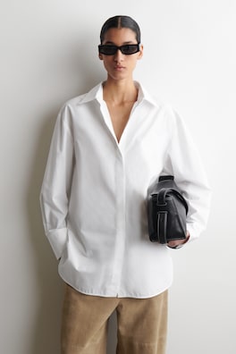 TAILORED COTTON SHIRT — WHITE 7