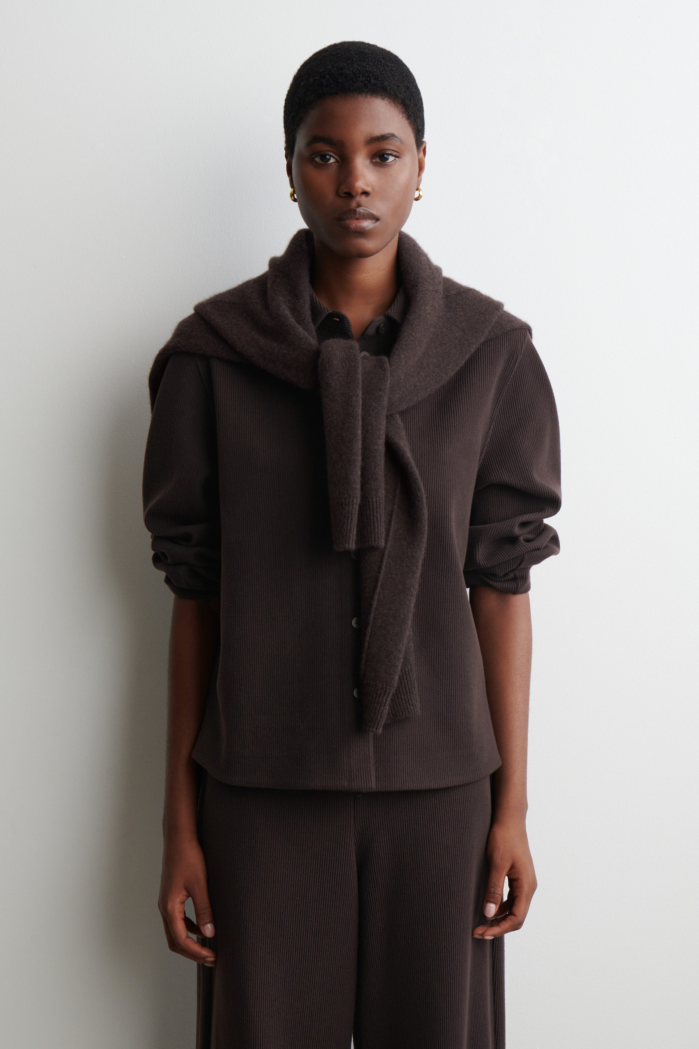 CORDUROY SHIRT - DARK BROWN | COS US