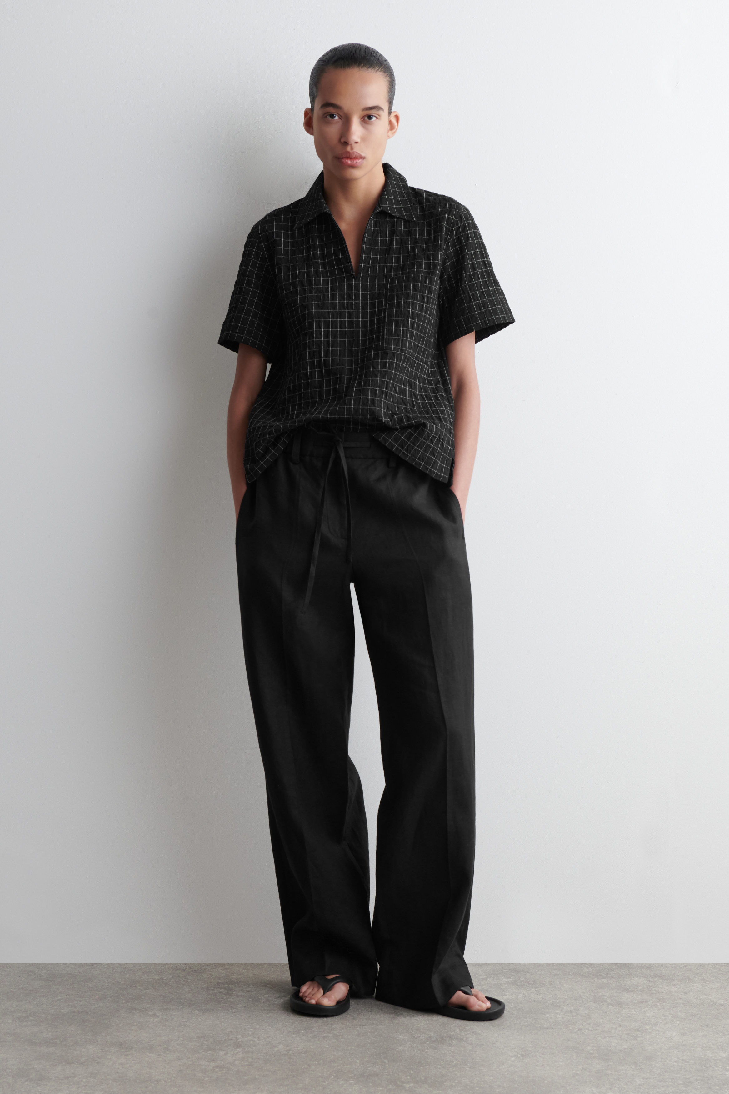 トップス Dice Open Collar Shirts size46 3S-SS24-OPEN-COLLAR-SHIRT-