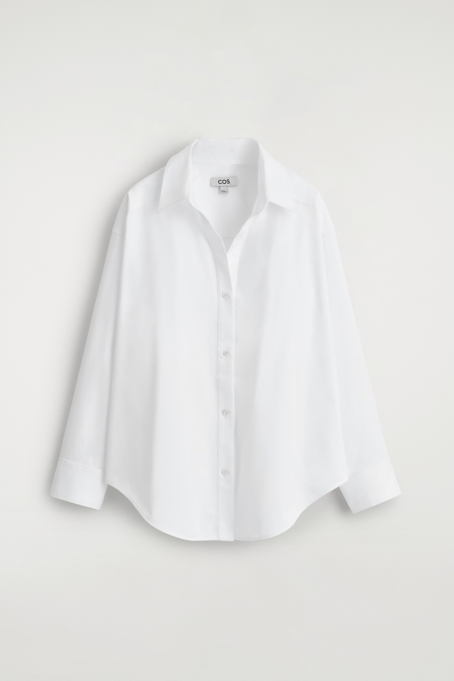 CAMISA DE ALGODÓN CON CUELLO ABIERTO - BLANCO - 2