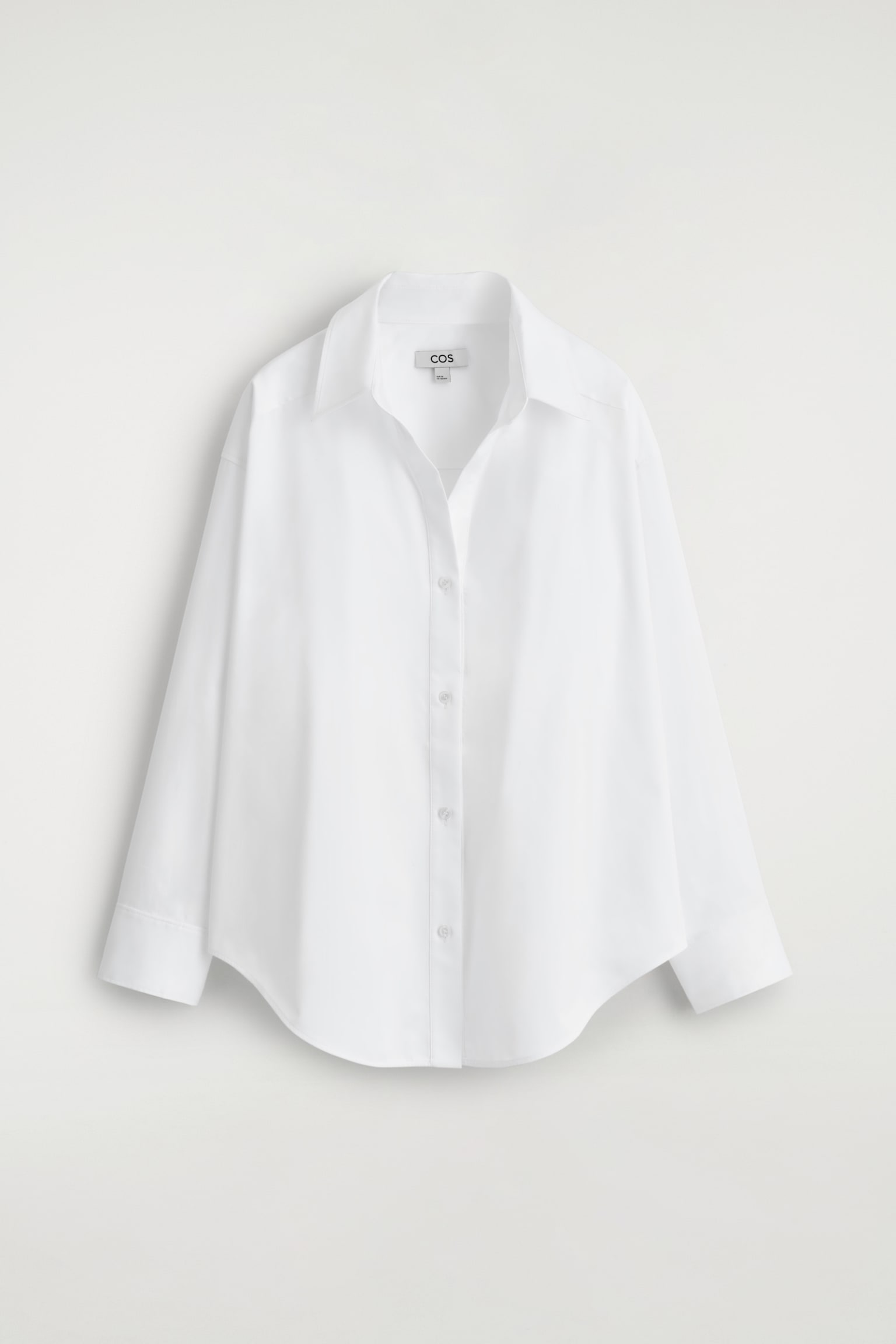 CHEMISE À COL OUVERT EN COTON - BLANC - 2