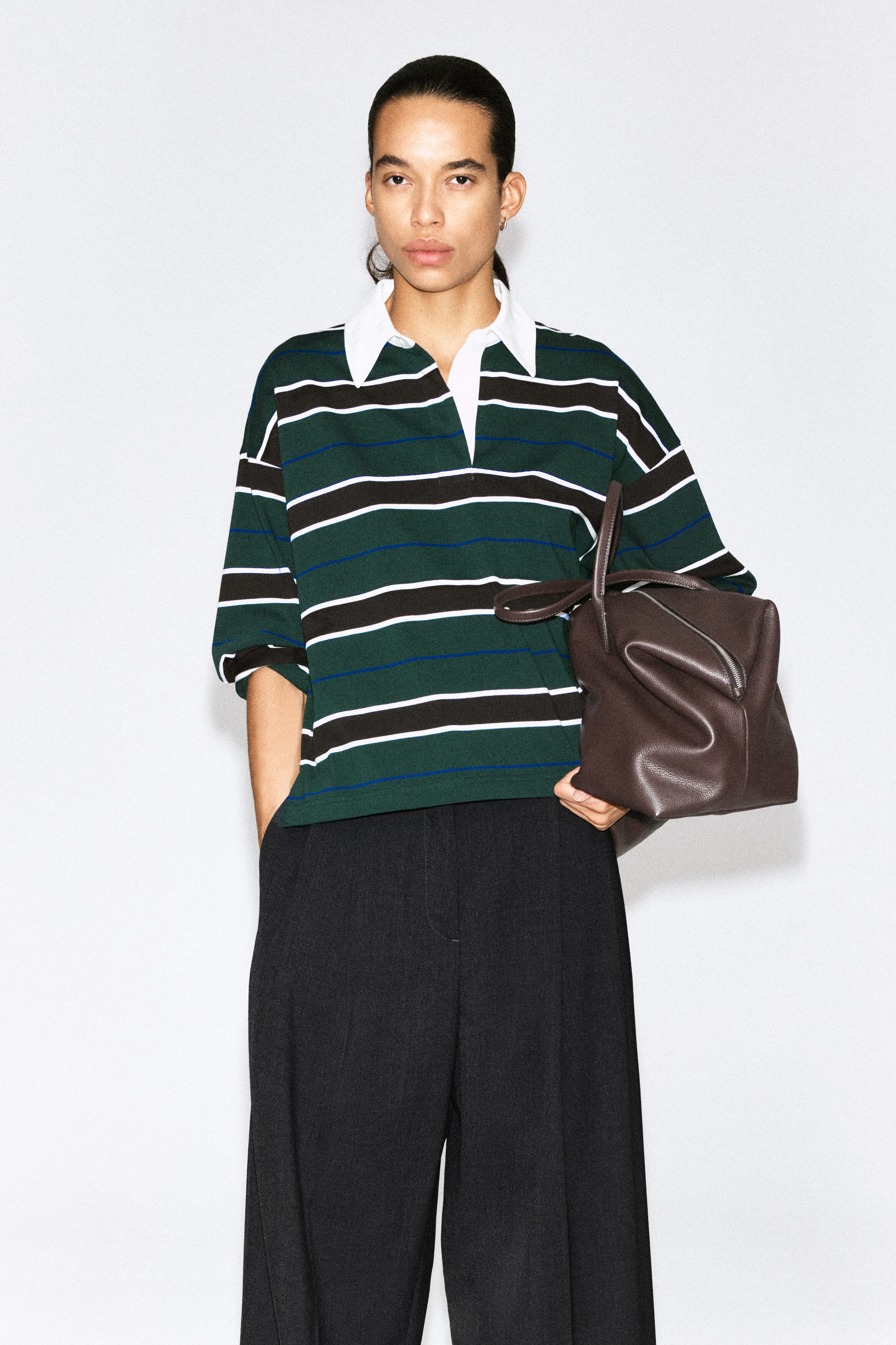 STRIPED COTTON RUGBY SHIRT