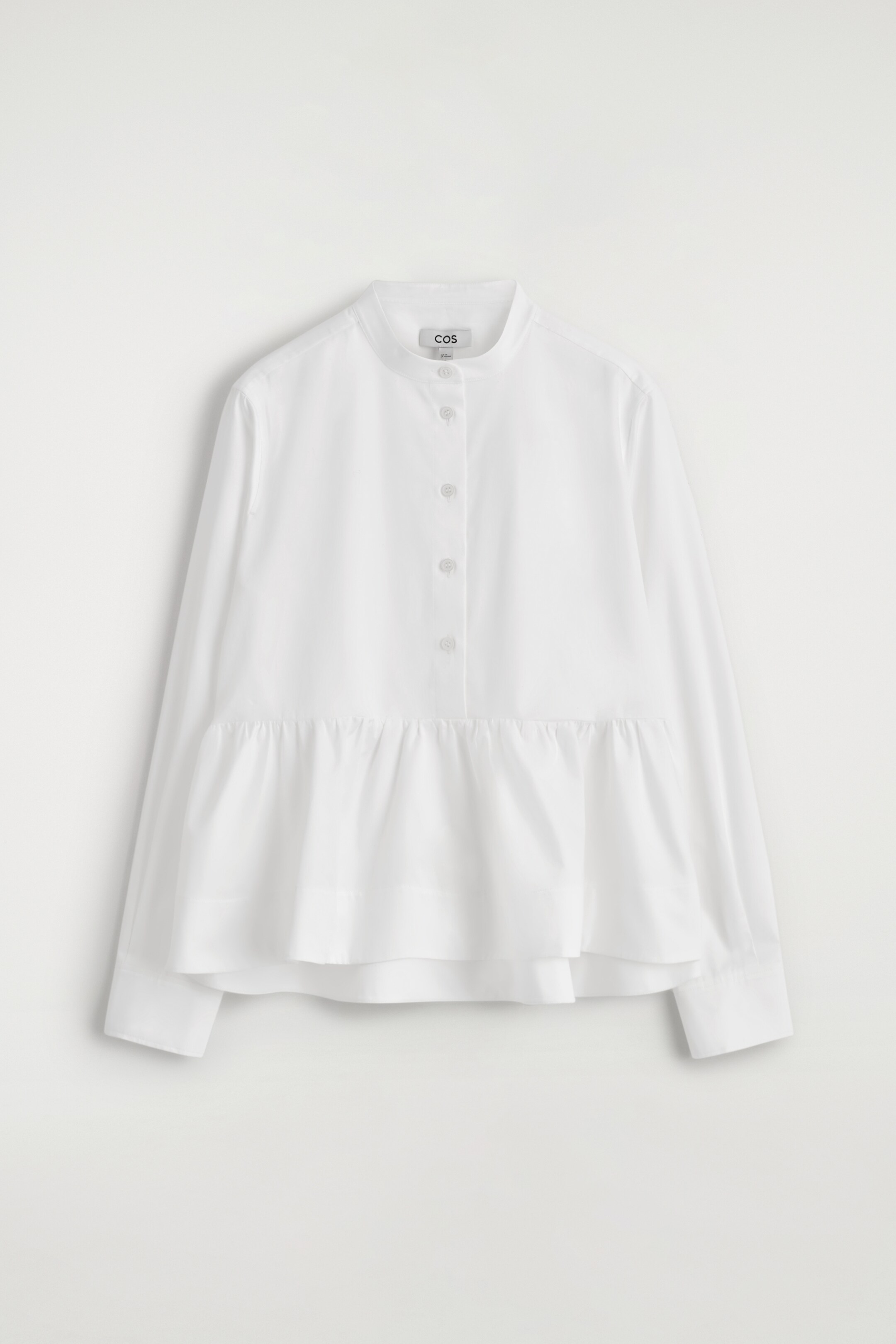 View larger image: PEPLUM COTTON SHIRT - WHITE - Ladies | H&M GB 6
