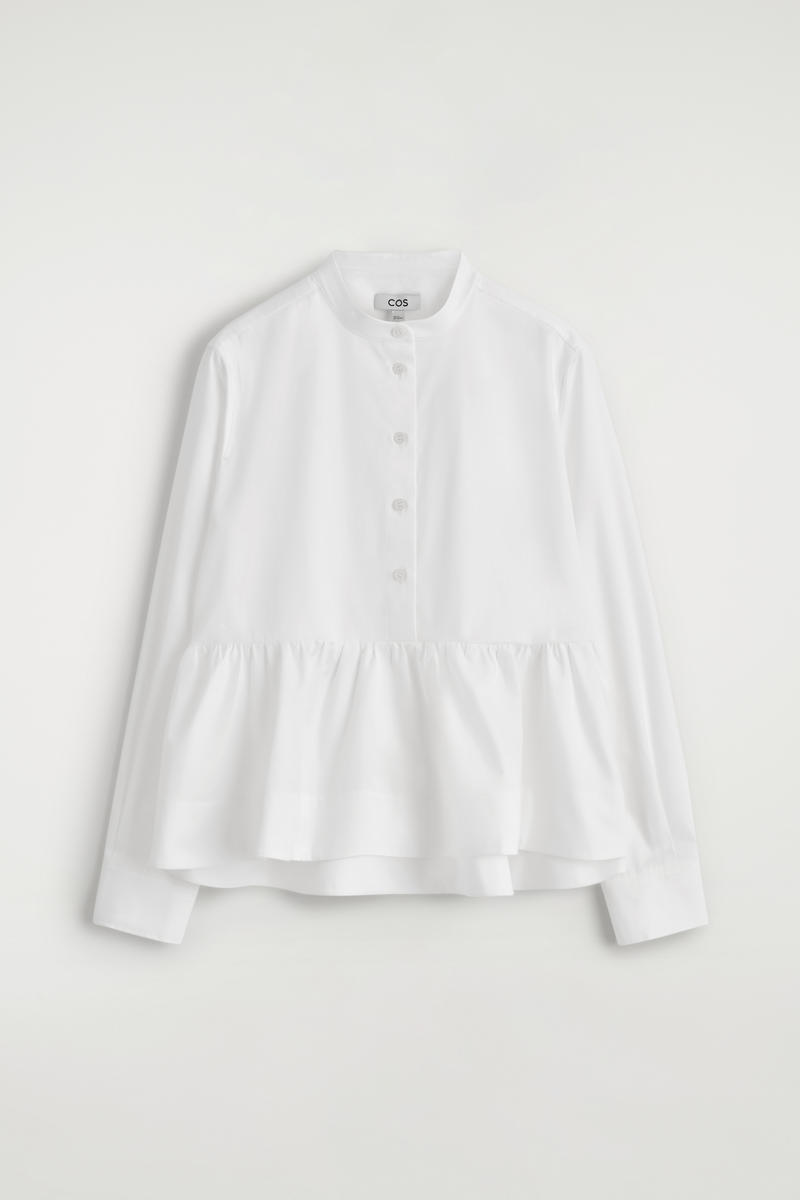 Peplum Cotton Shirt