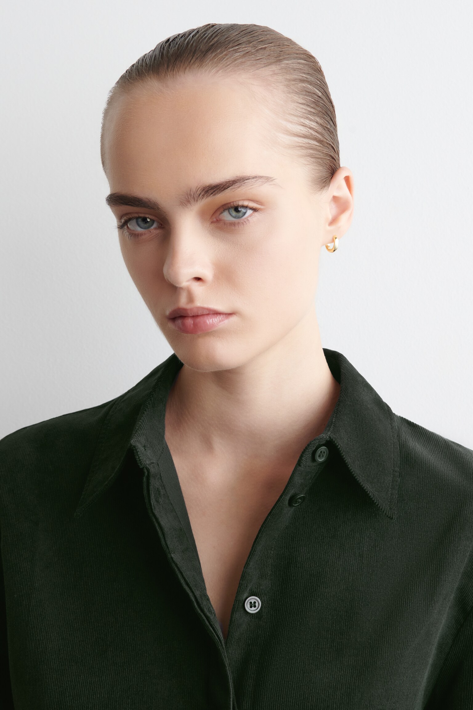 CORDUROY SHIRT - DARK GREEN - 7