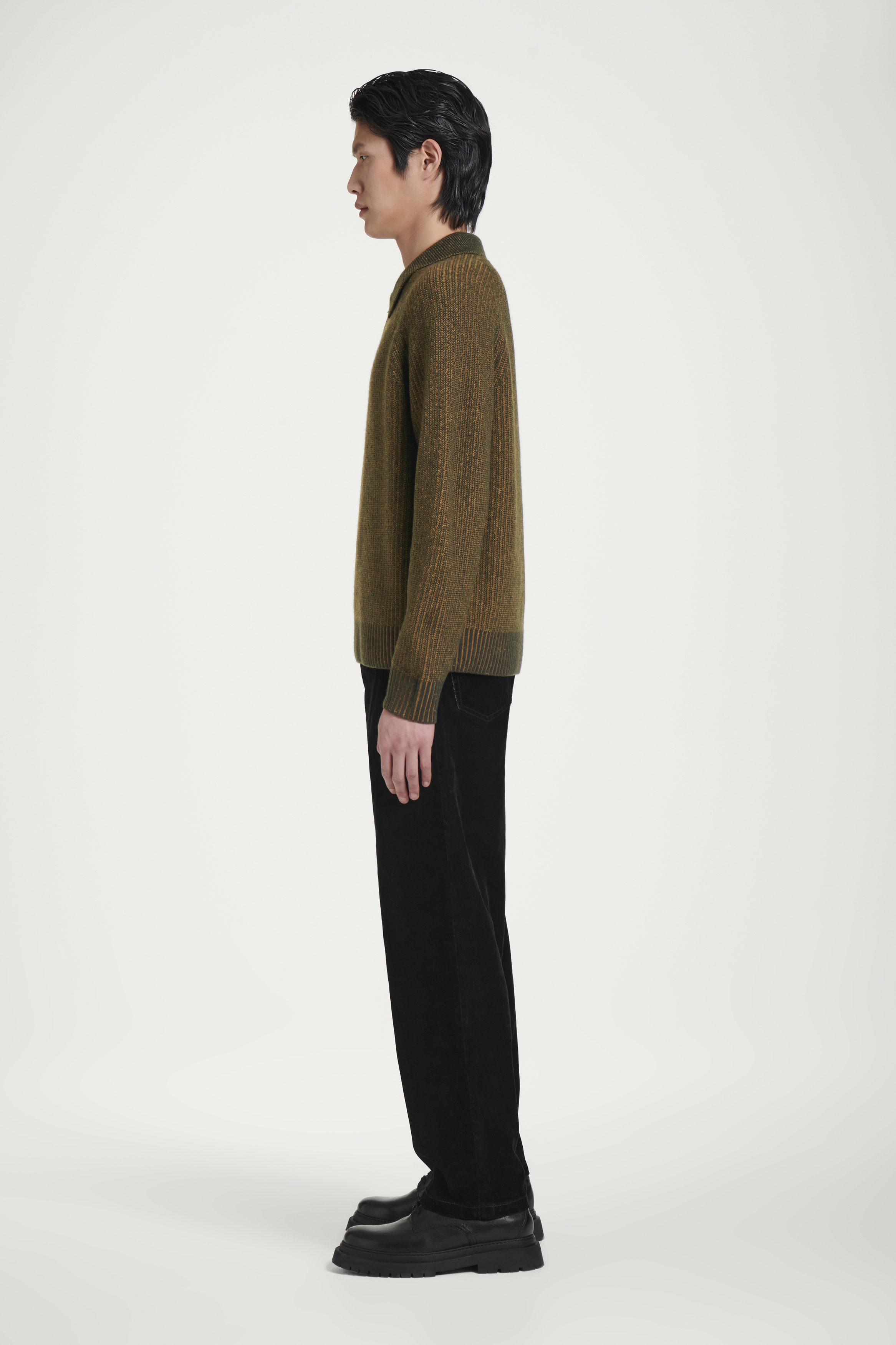 【WOOHWA】WOOL POLLAN CHECK JK Half Zip Wool Shirt – Johnson Woolen Mills