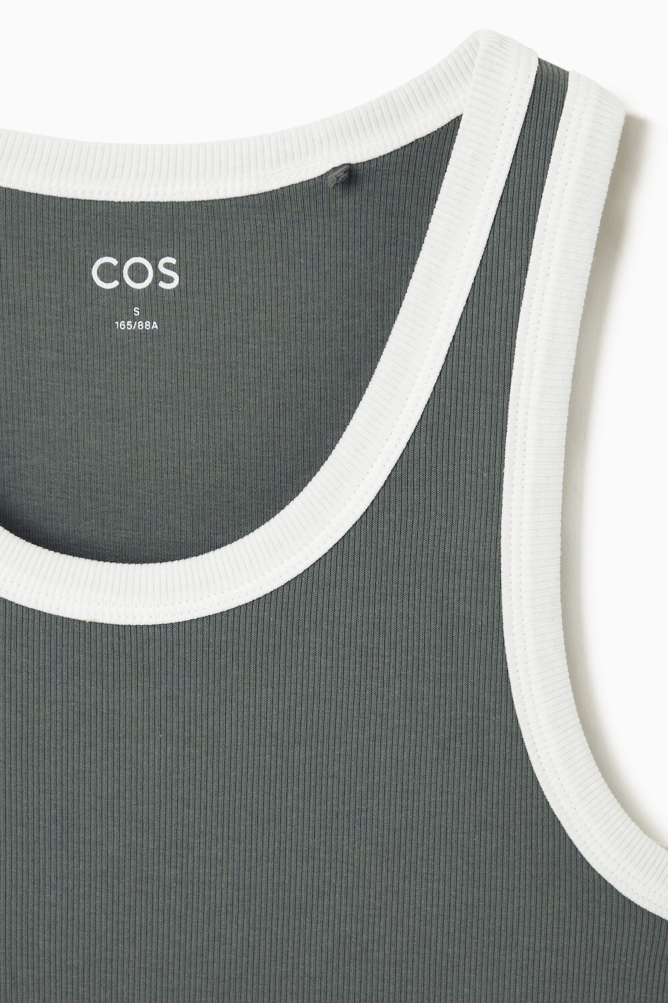 トップス humoresque silk rib tank gray humoresque | ユーモレスク