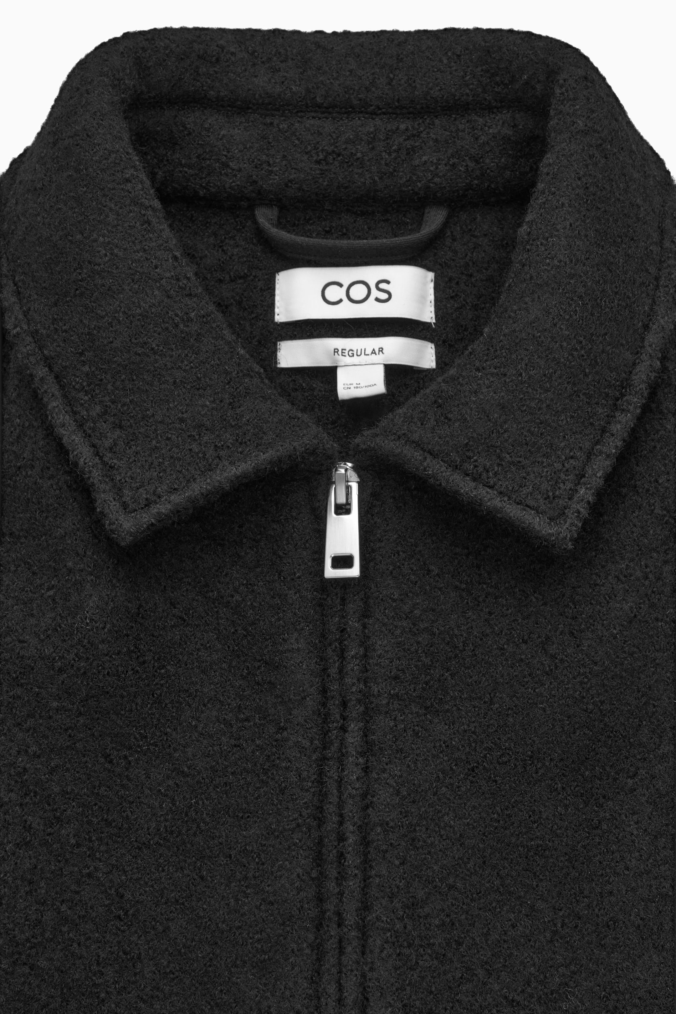 REGULAR-FIT ZIP-UP WOOL JACKET