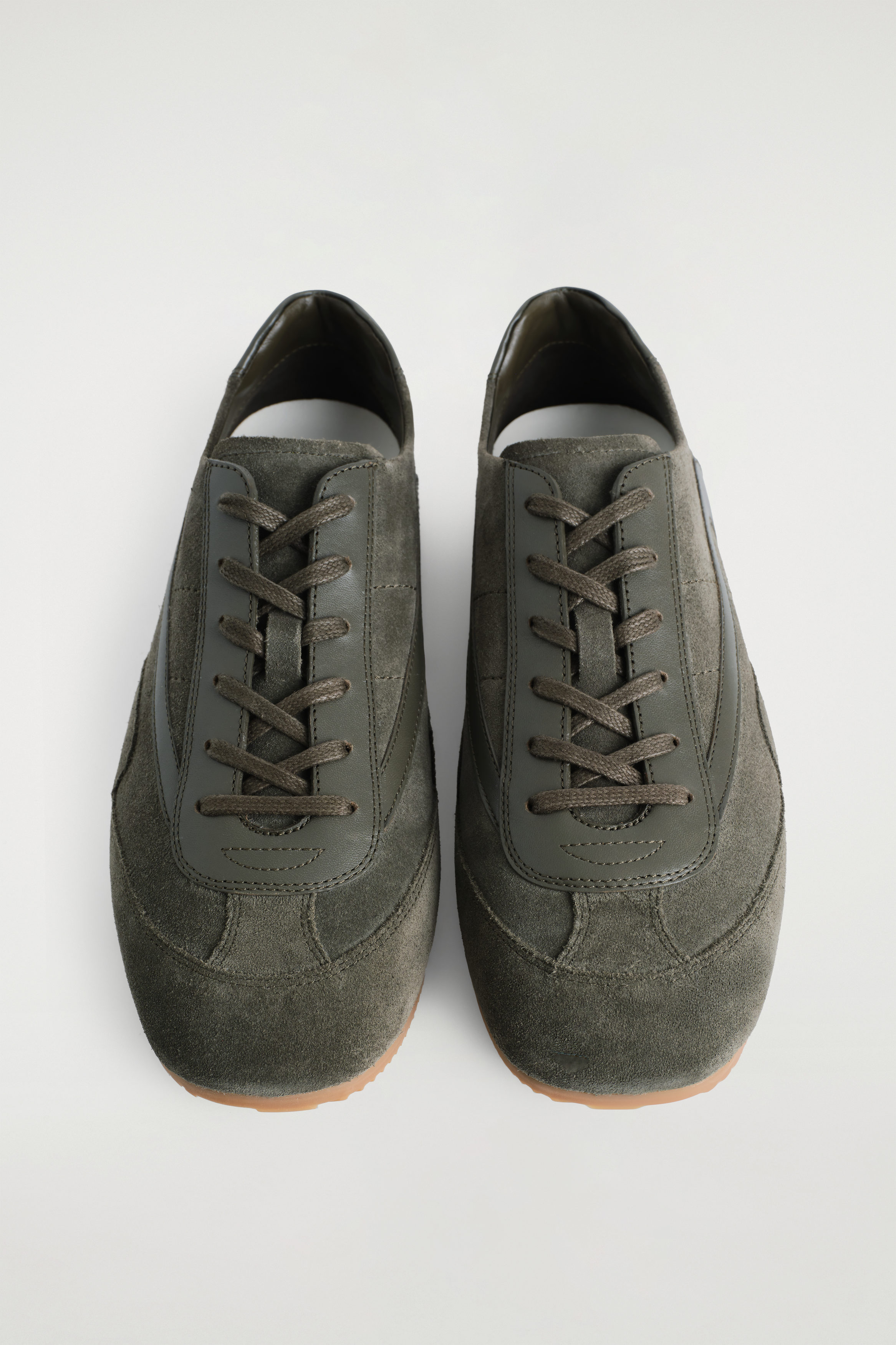 MINIMAL SUEDE SNEAKERS - GRAY | COS