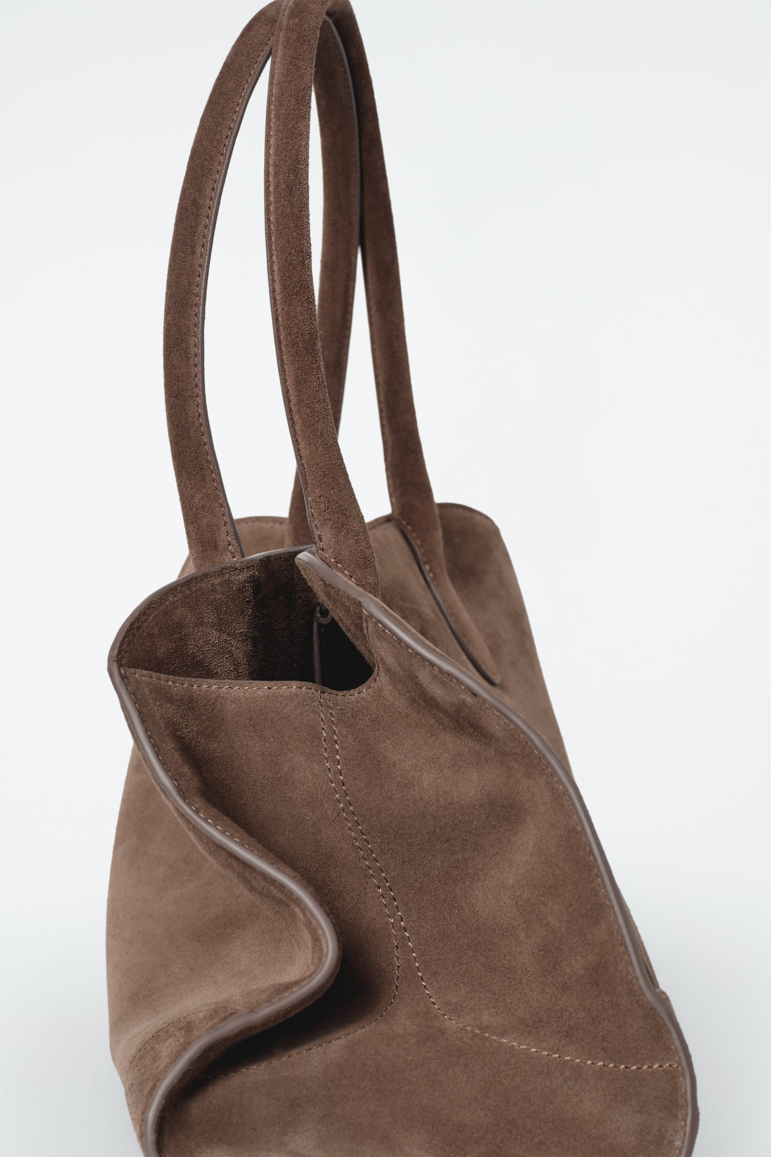 BORSA DA BOWLING STUDIO PICCOLA IN PELLE - MARRONE - 4
