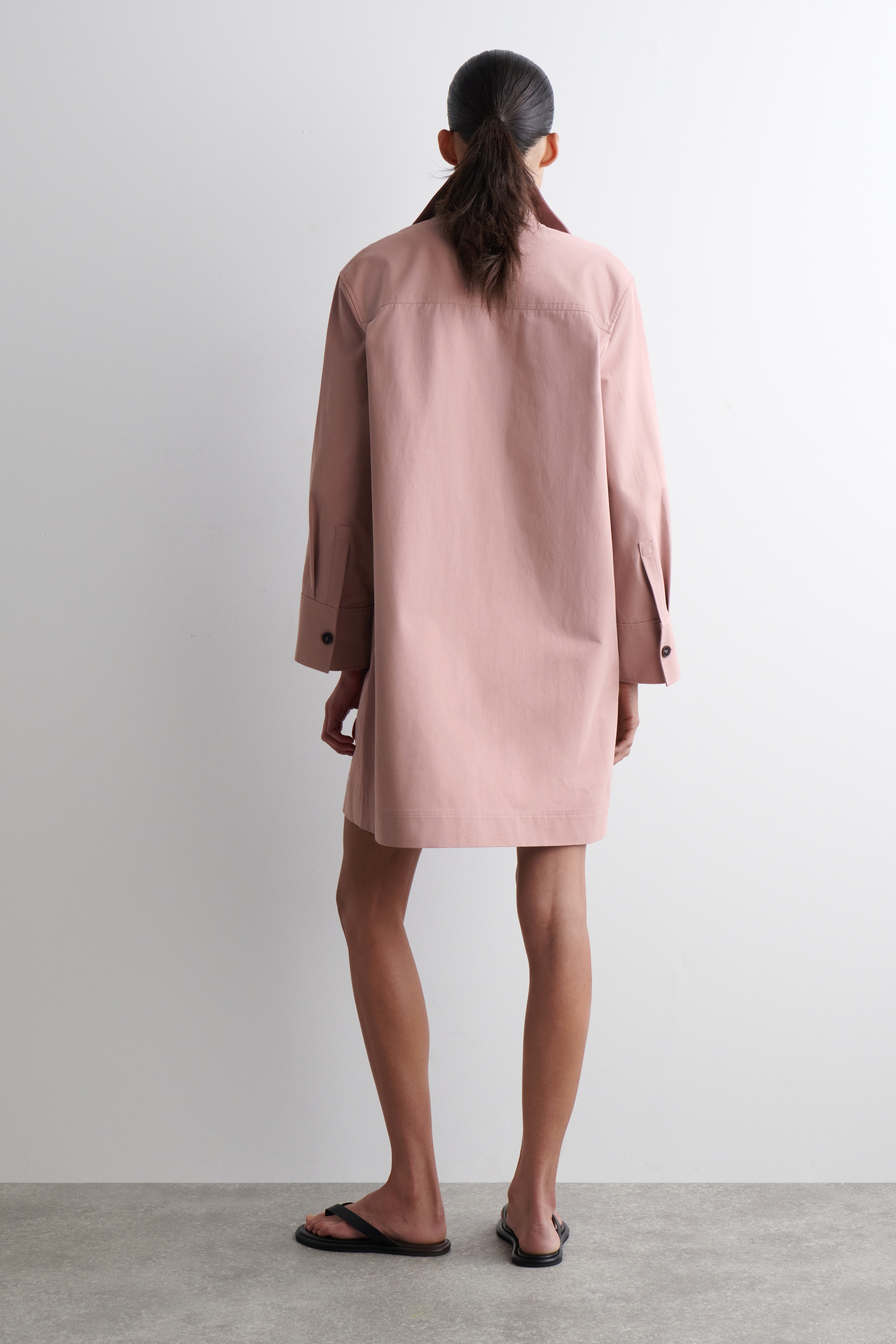 View larger image: UTILITY MINI SHIRT DRESS - PINK - Ladies | H&M GB 3