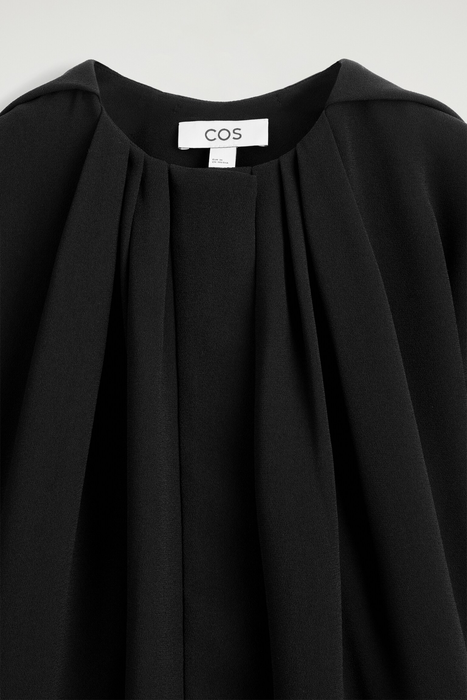 BLOUSE PLISSÉE VOLUMINEUSE - NOIR - 7