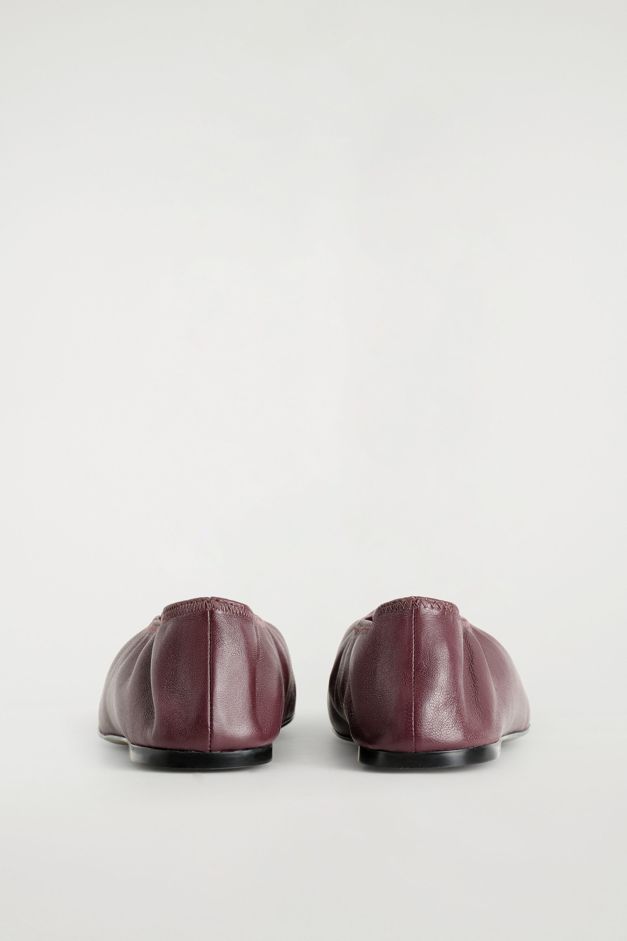 MINIMAL LEATHER BALLET FLATS - thumbnail 3