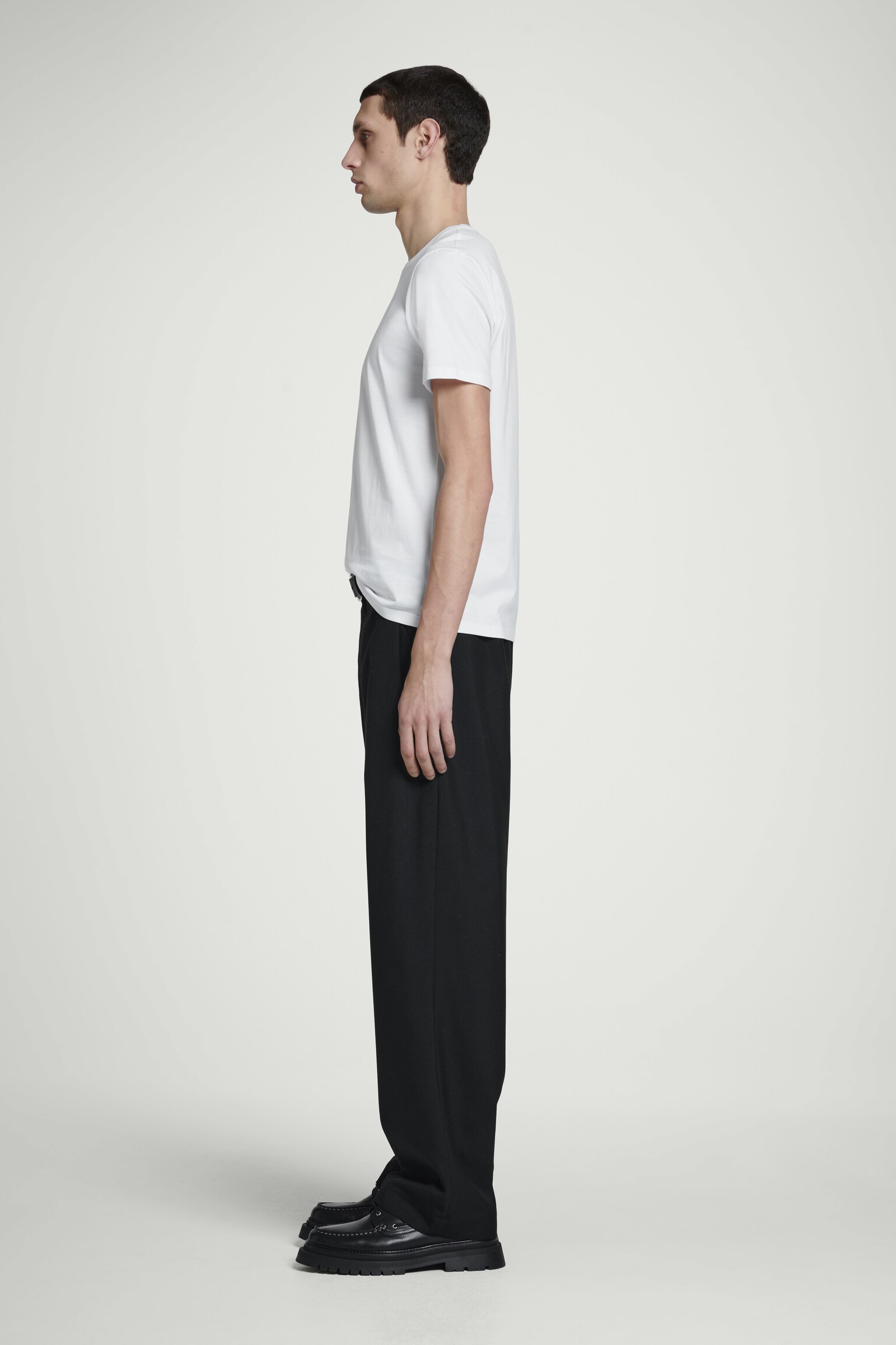 T-SHIRT REGULAR EN COTON - Blanc/Vert foncé/BLEU MARINE/Noir/GRIS CHINÉ/BLEU - 5