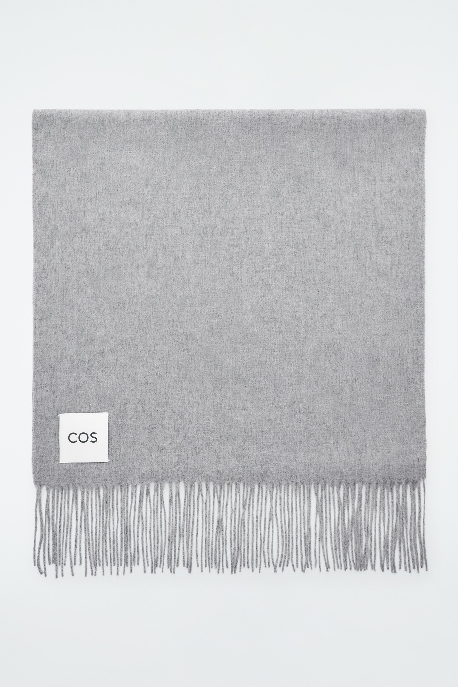 FRINGED WOOL SCARF - GREY/RUST/PLUM/BEIGE/ECRU