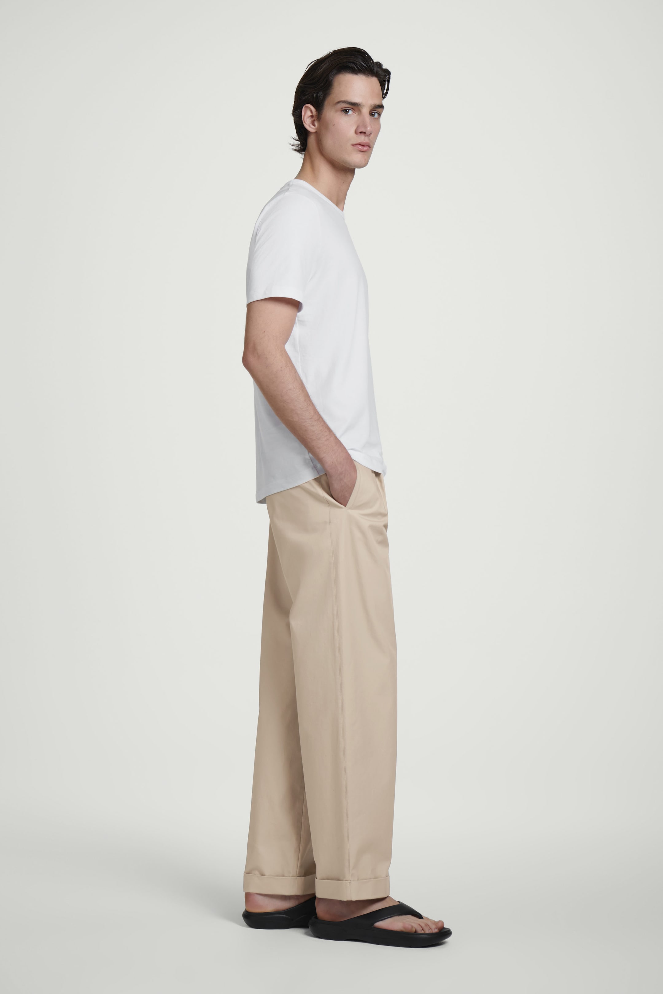 BRUSHED-COTTON T-SHIRT