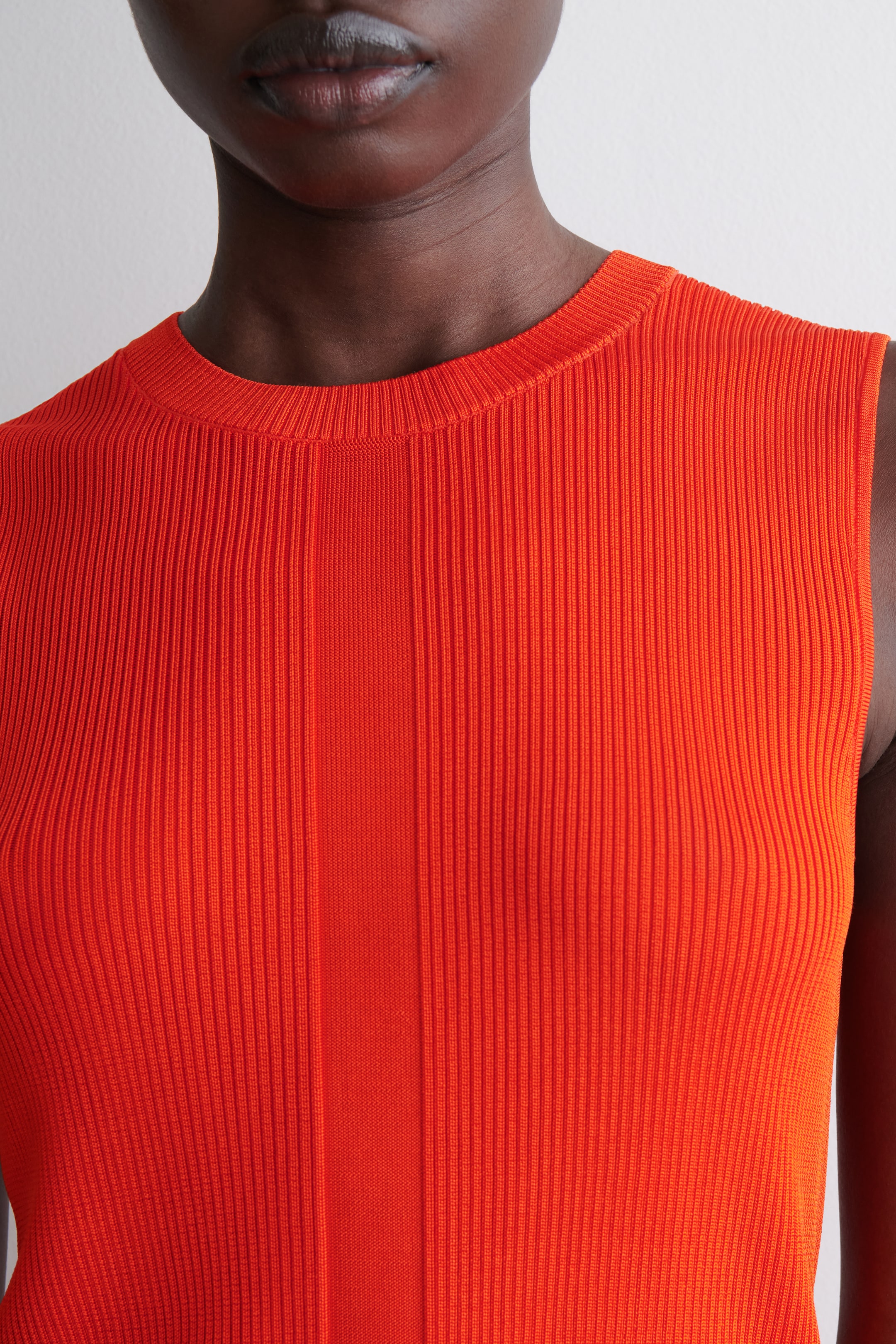 Zobraziť väčší obrázok: Rebrovaný pletený top - ORANŽOVÁ - ŽENY | H&M SK 4