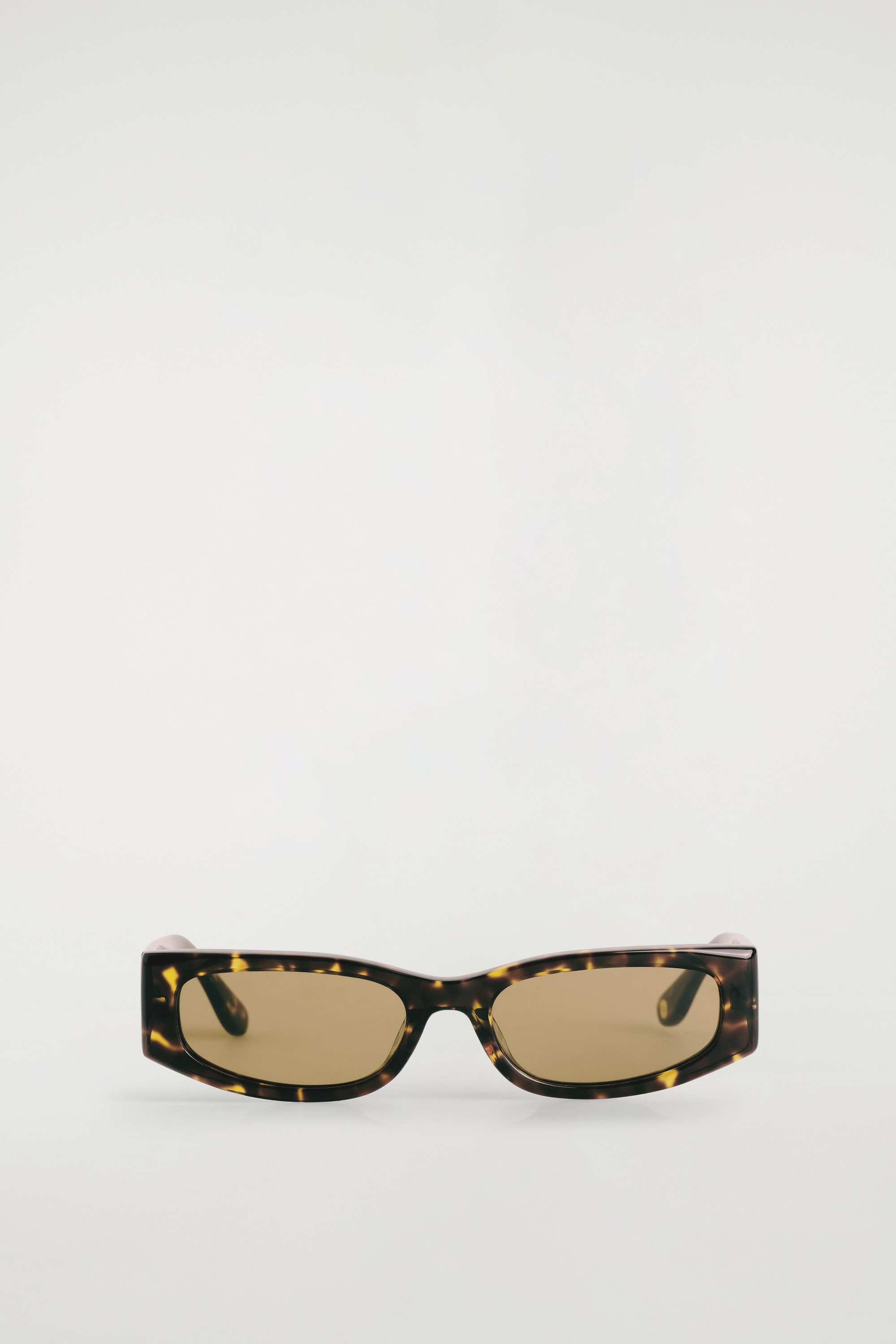 SCHMALE RECHTECKIGE SONNENBRILLE - BRAUN/SCHILDPATT/SCHWARZ