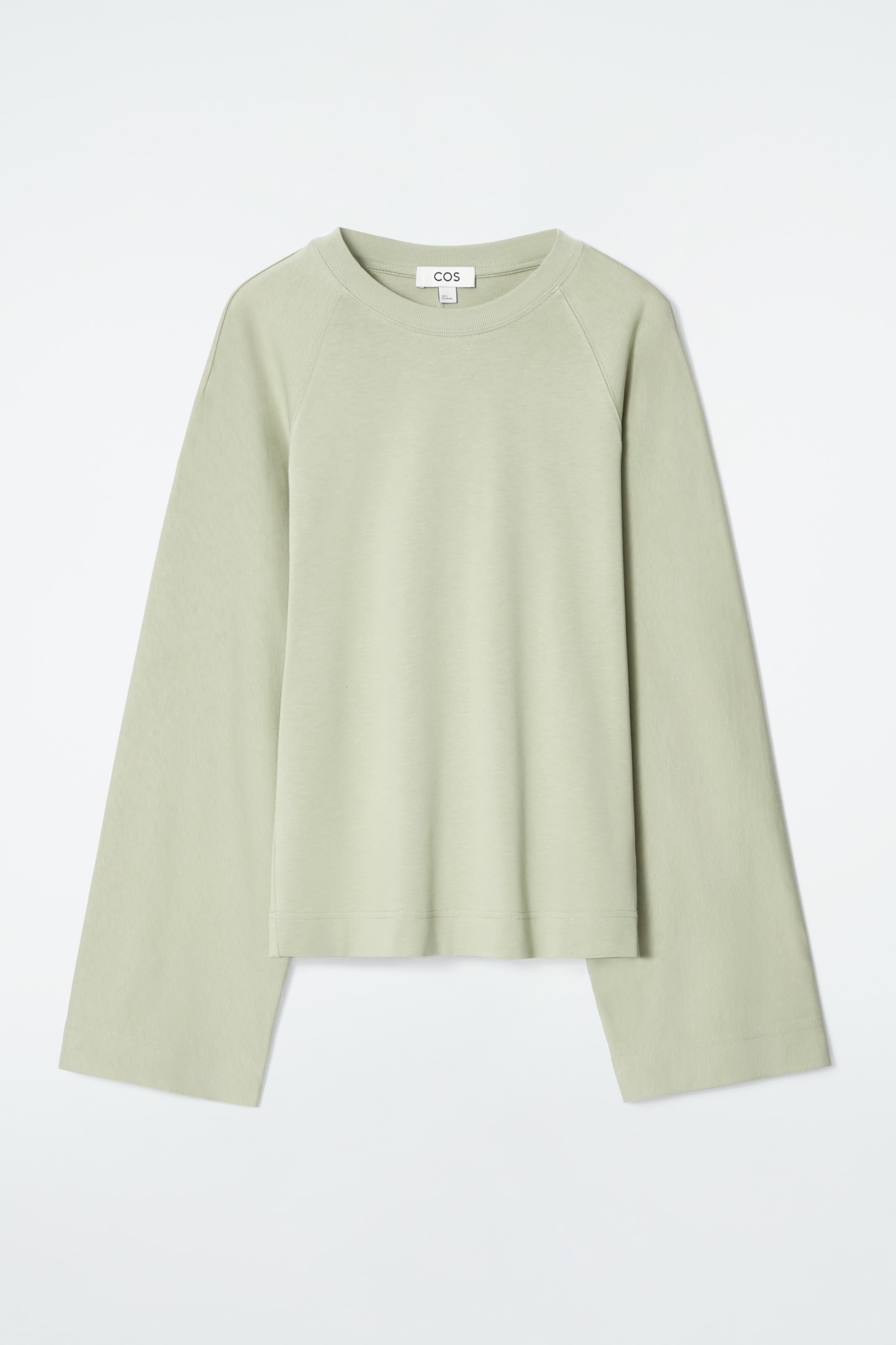 Grotere afbeelding bekijken: BOXY LONGSLEEVED T-SHIRT - SALIEGROEN - DAMES | H&M NL 7
