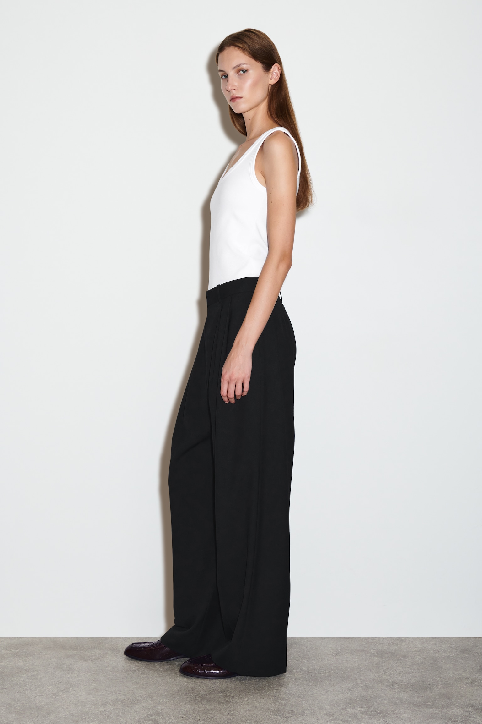 LOCKERE HOSE AUS TWILL MIT WEITEM BEIN - SCHWARZ/Blau/GRAU/BRAUN - 5