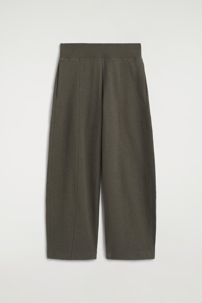 Cotton Barrel-Leg Joggers