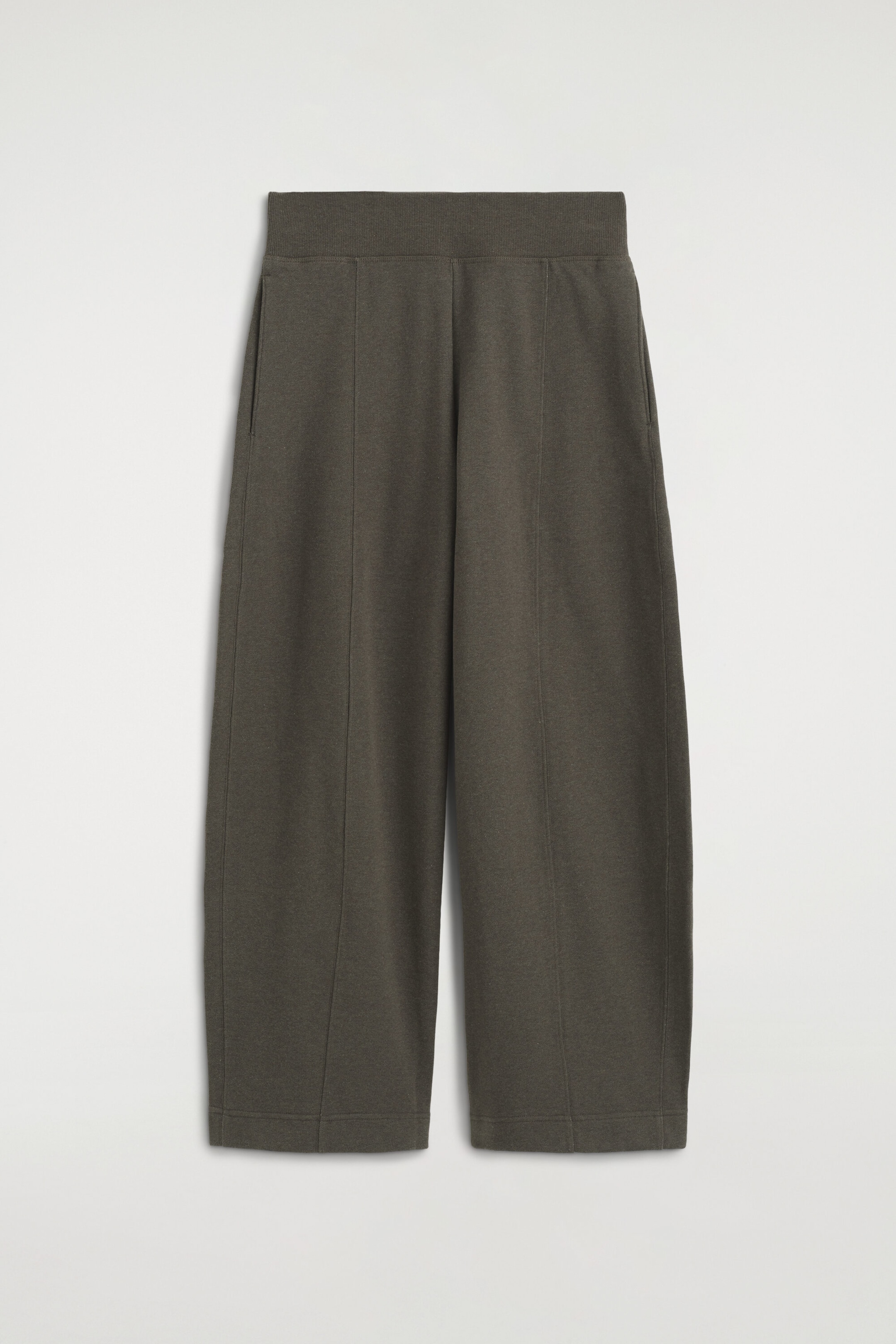 COTTON BARREL-LEG JOGGERS