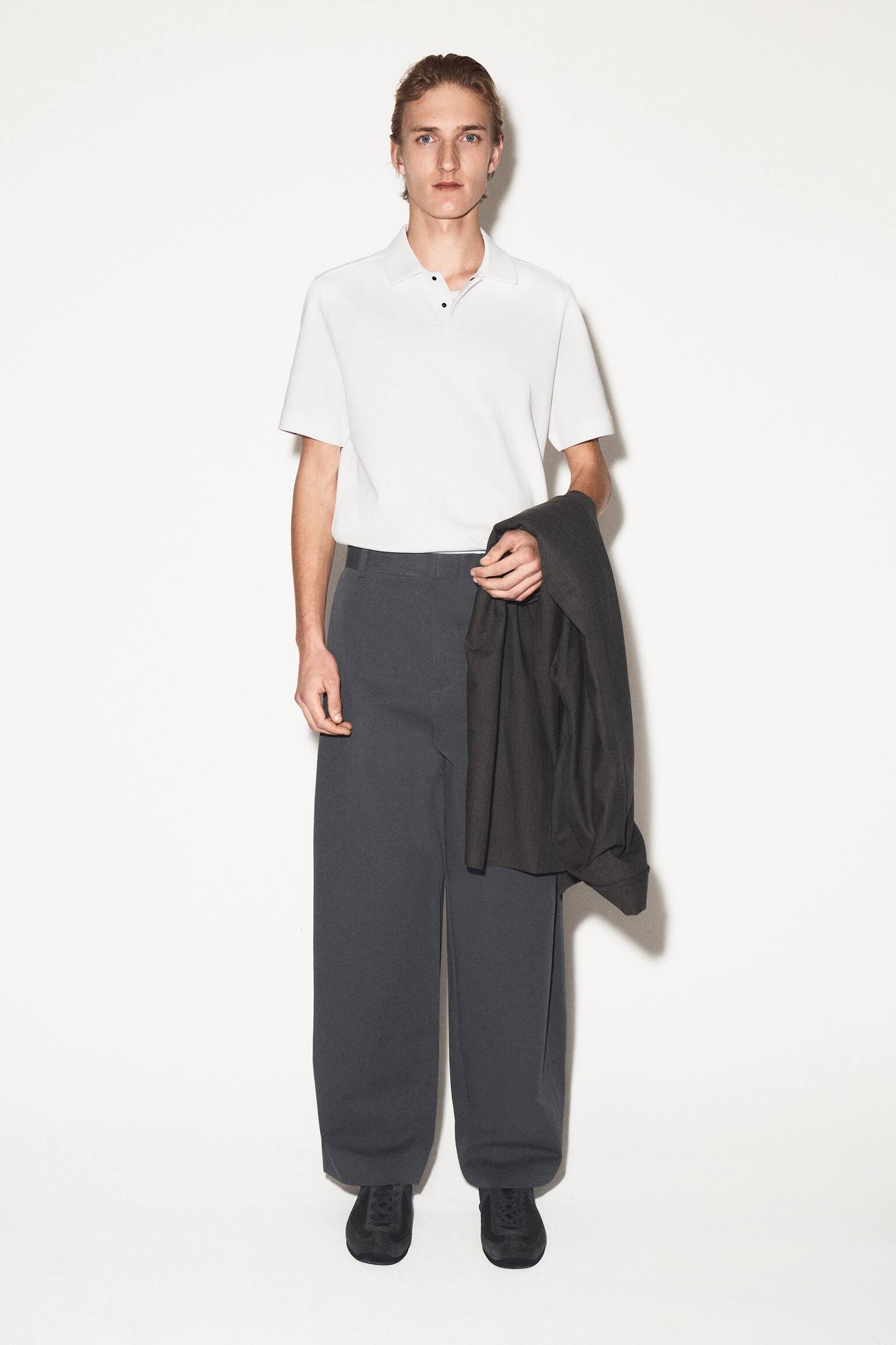 POLO IN PIQUÉ DI COTONE - BIANCO/VERDE SCURO - 3