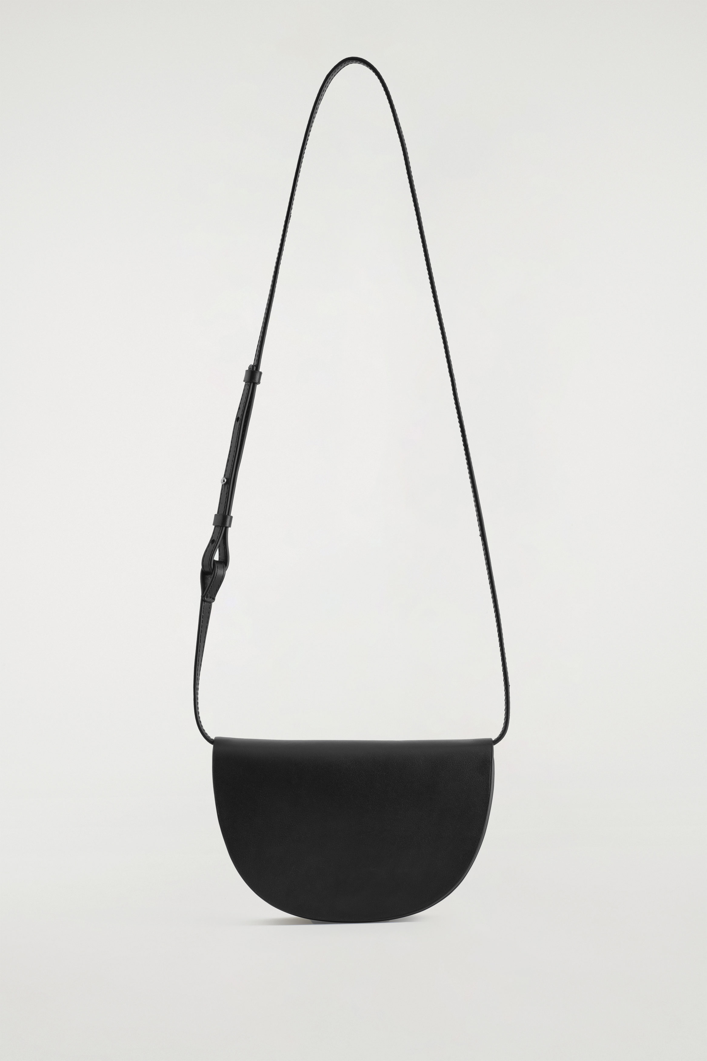 MINIMAL SHOULDER BAG - LEATHER - DARK BROWN | COS