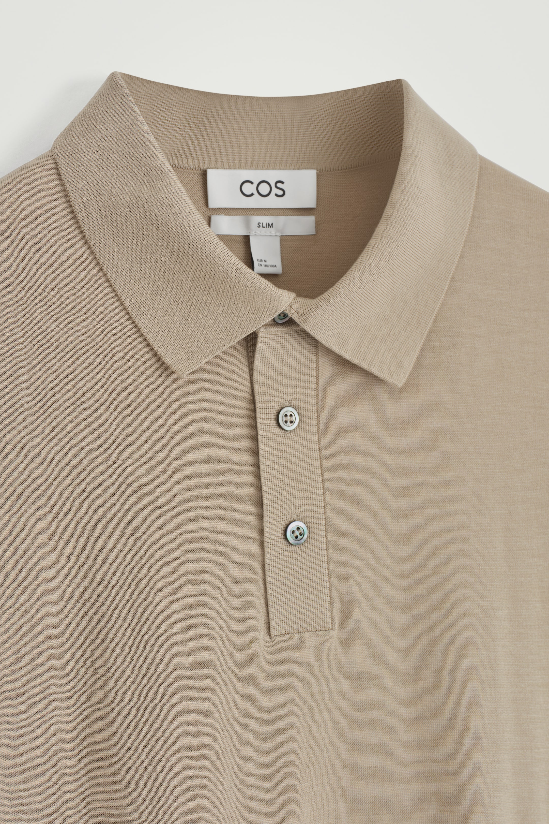 View larger image: SLIM KNITTED SILK POLO SHIRT - MOLE - Men | H&M GB 8