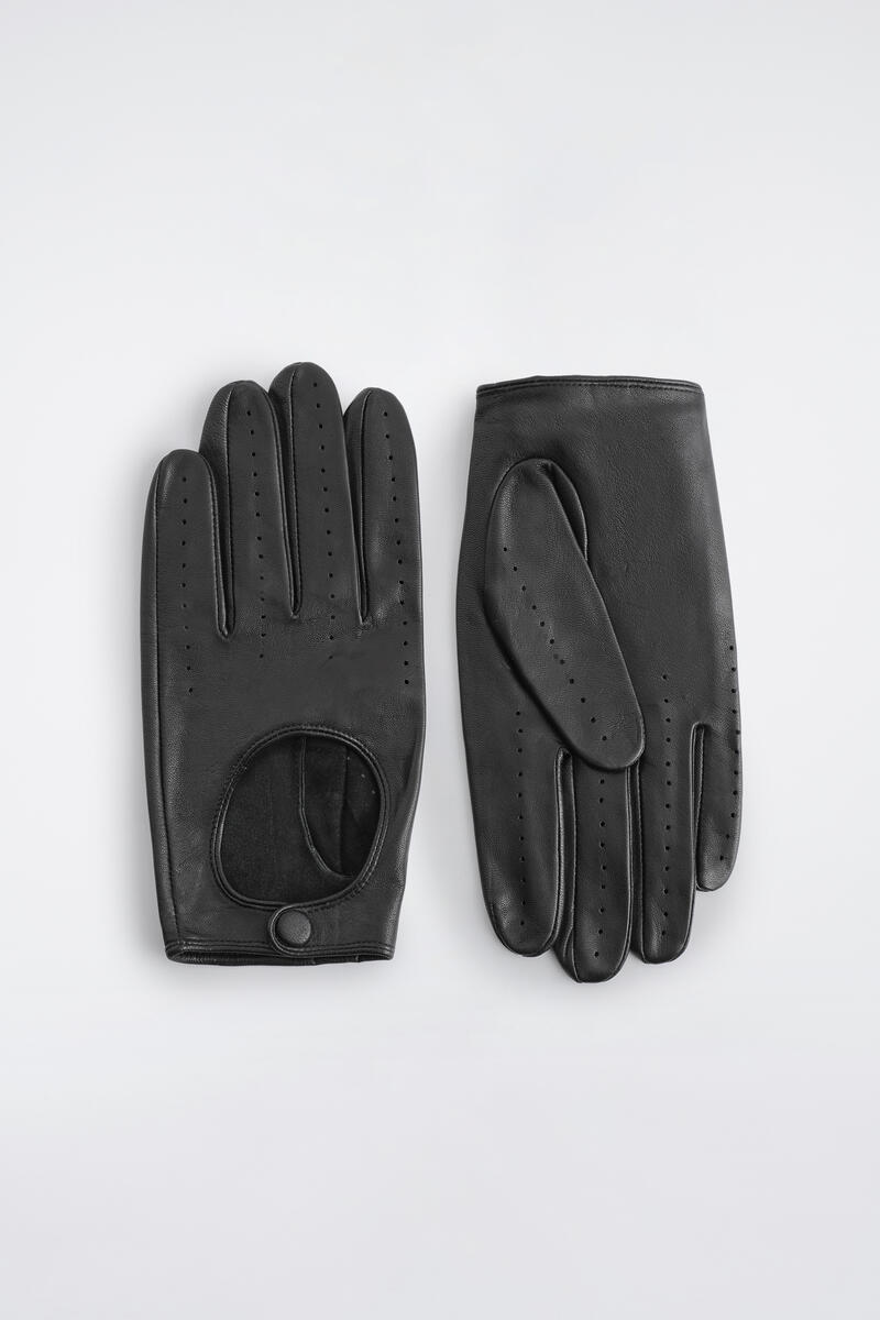 Perforated Leather Driving Gloves