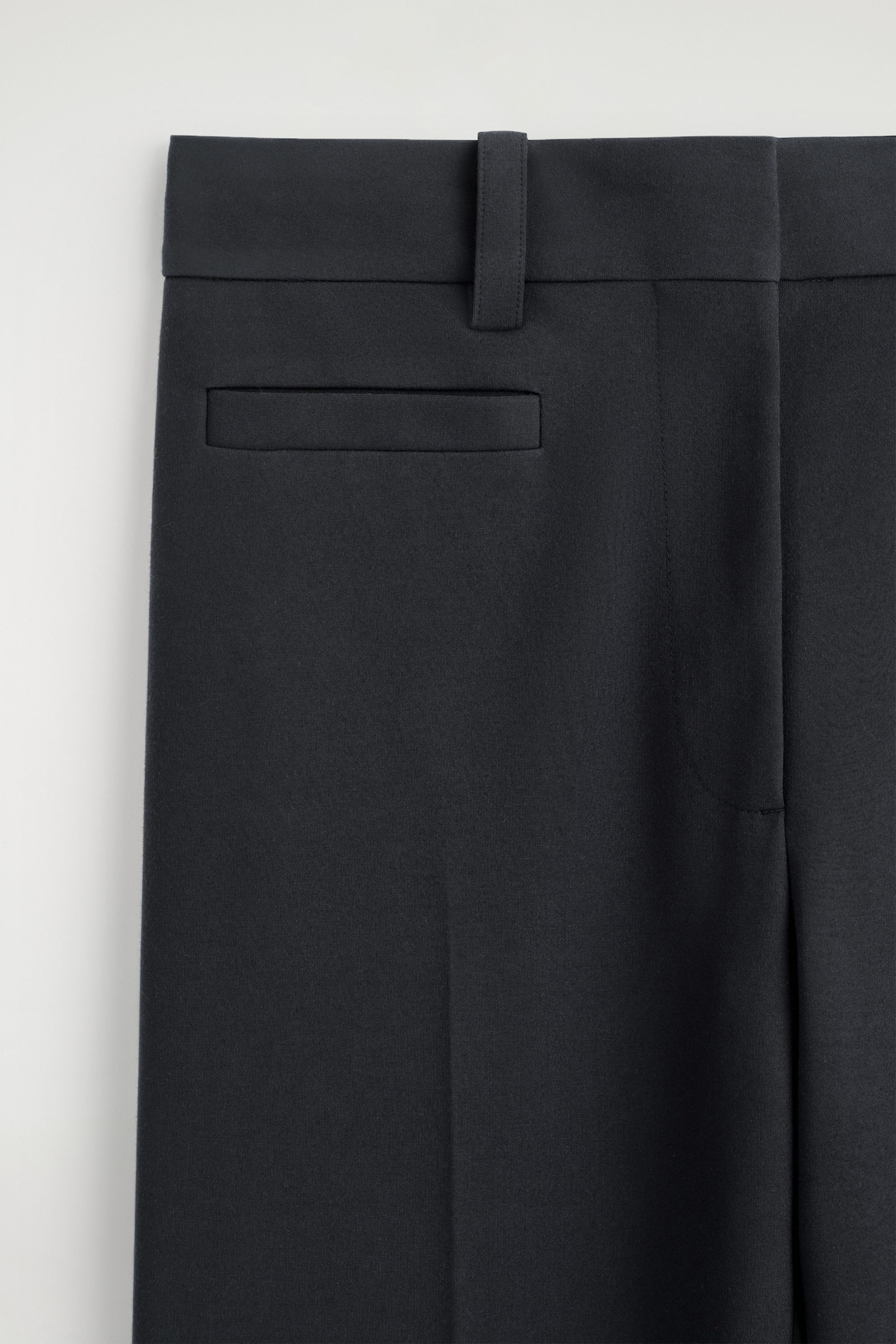 MILANO STRAIGHT-LEG PANTS — NAVY