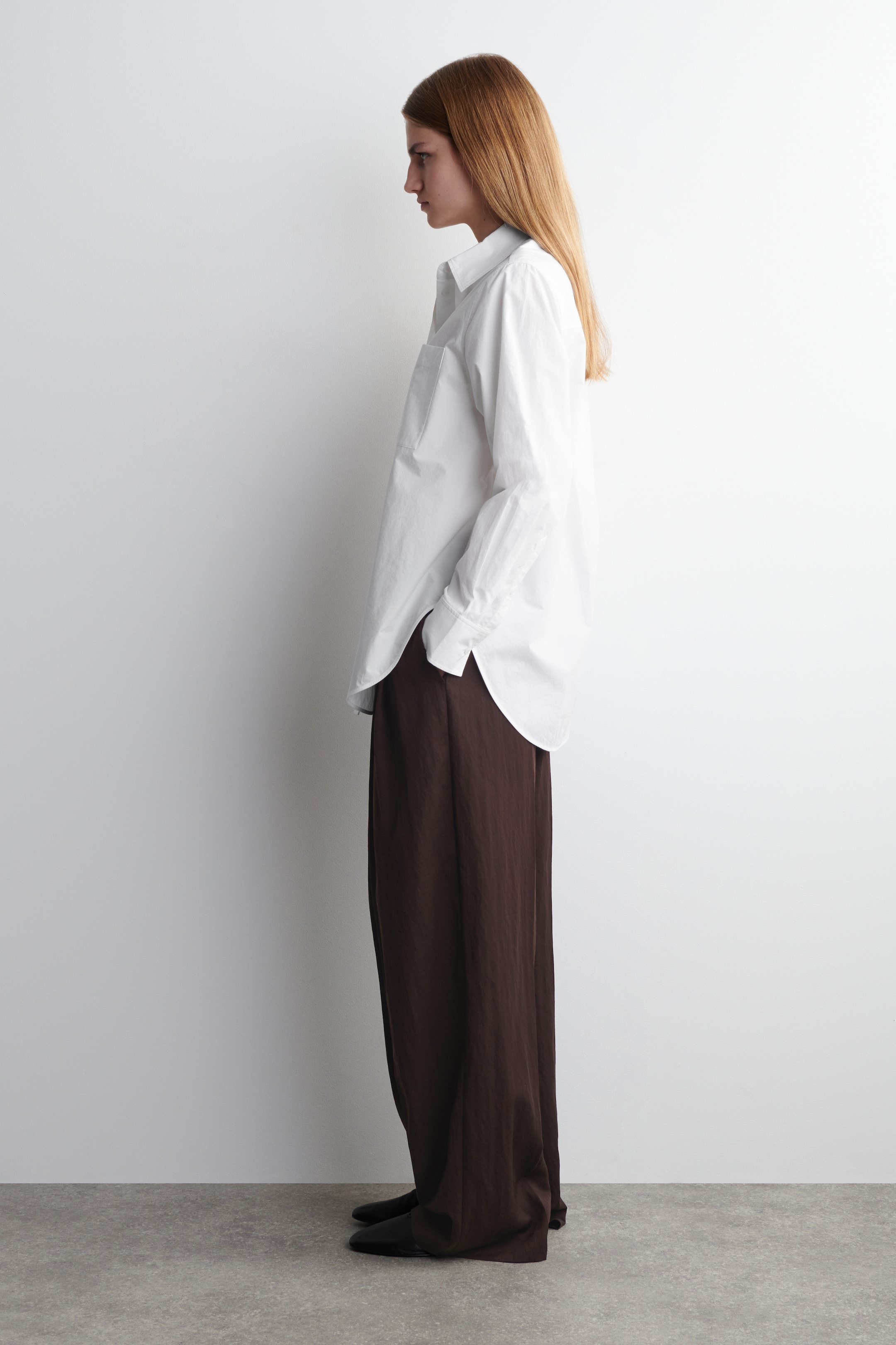 Agrandir l'image: CHEMISE HABILLÉE EN COTON PIMA - BLANC - FEMME | H&M FR 3