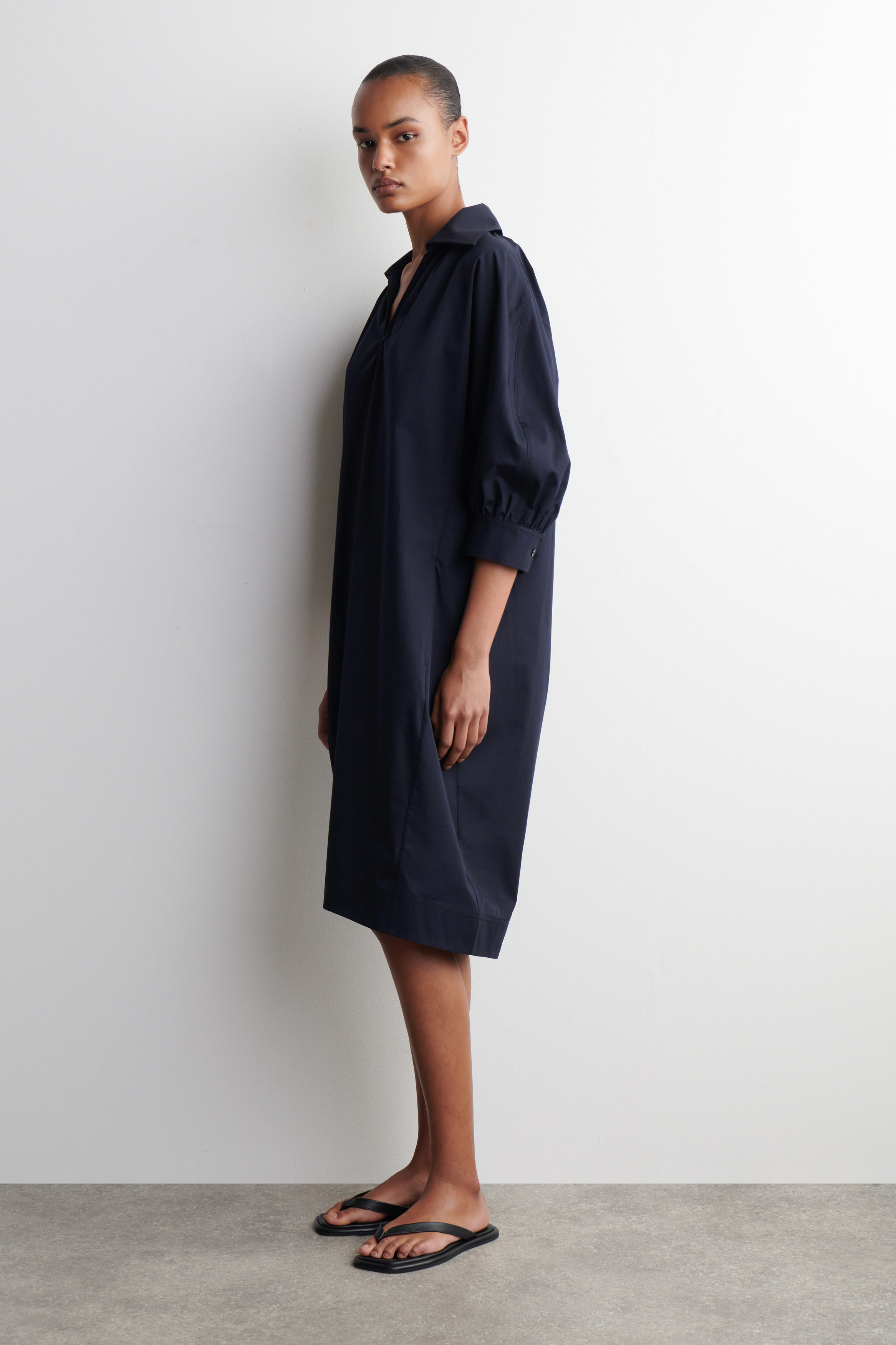 cotton hakoba dress for women Off-white with Embellished Yoke Umbrella Cut M Size:UNSTITCHED Available in sizes S 526 Clothing: Midi Dresses: 'Mariabella'