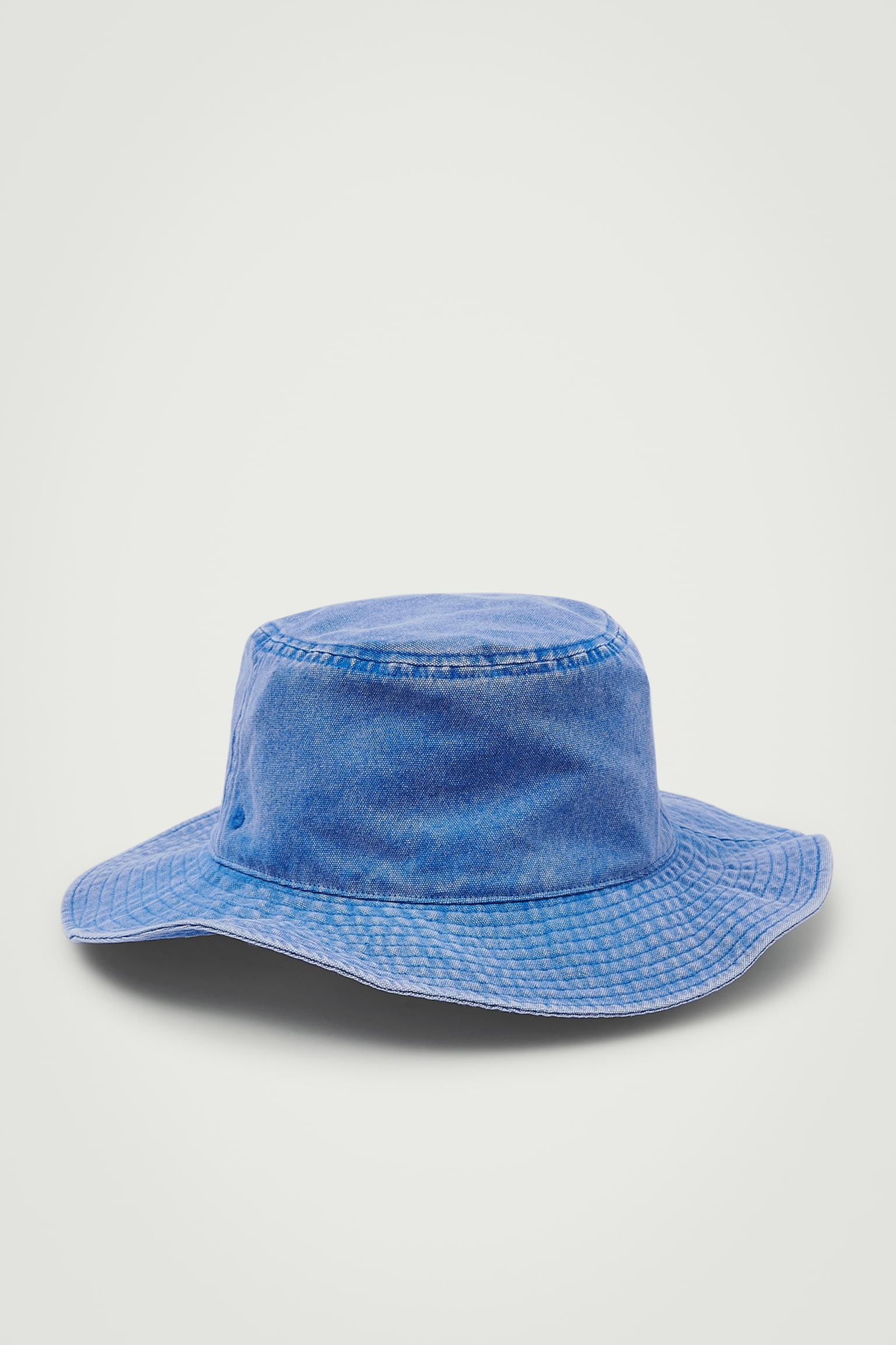 CHAPEAU À CORDON DE SERRAGE EN COTON - BLEU