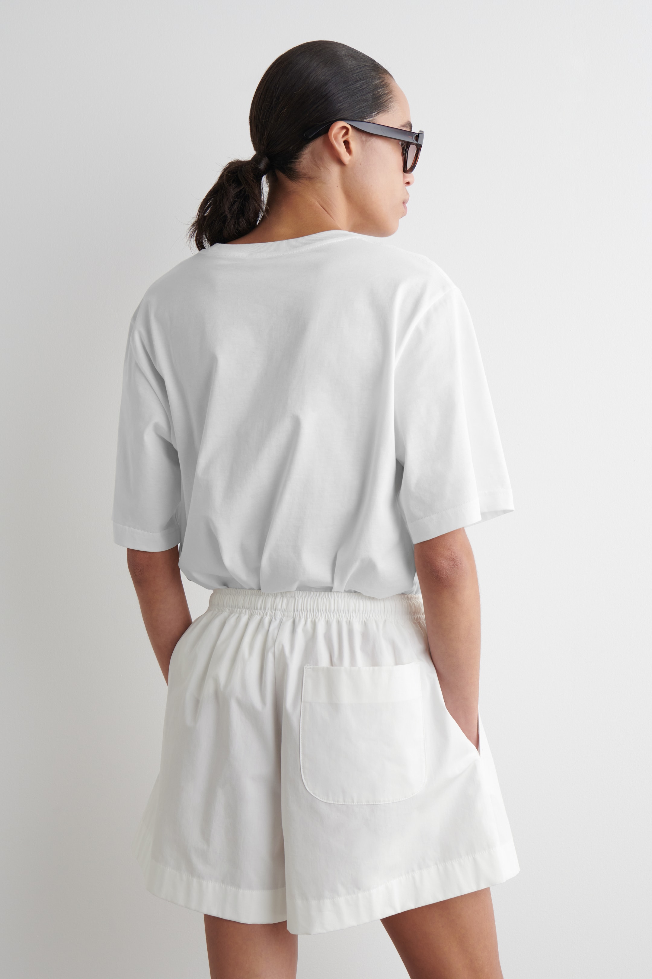 Visualizza immagine più grande: SHORTS IN COTONE CON COULISSE - BIANCO - DONNA | H&M IT 4