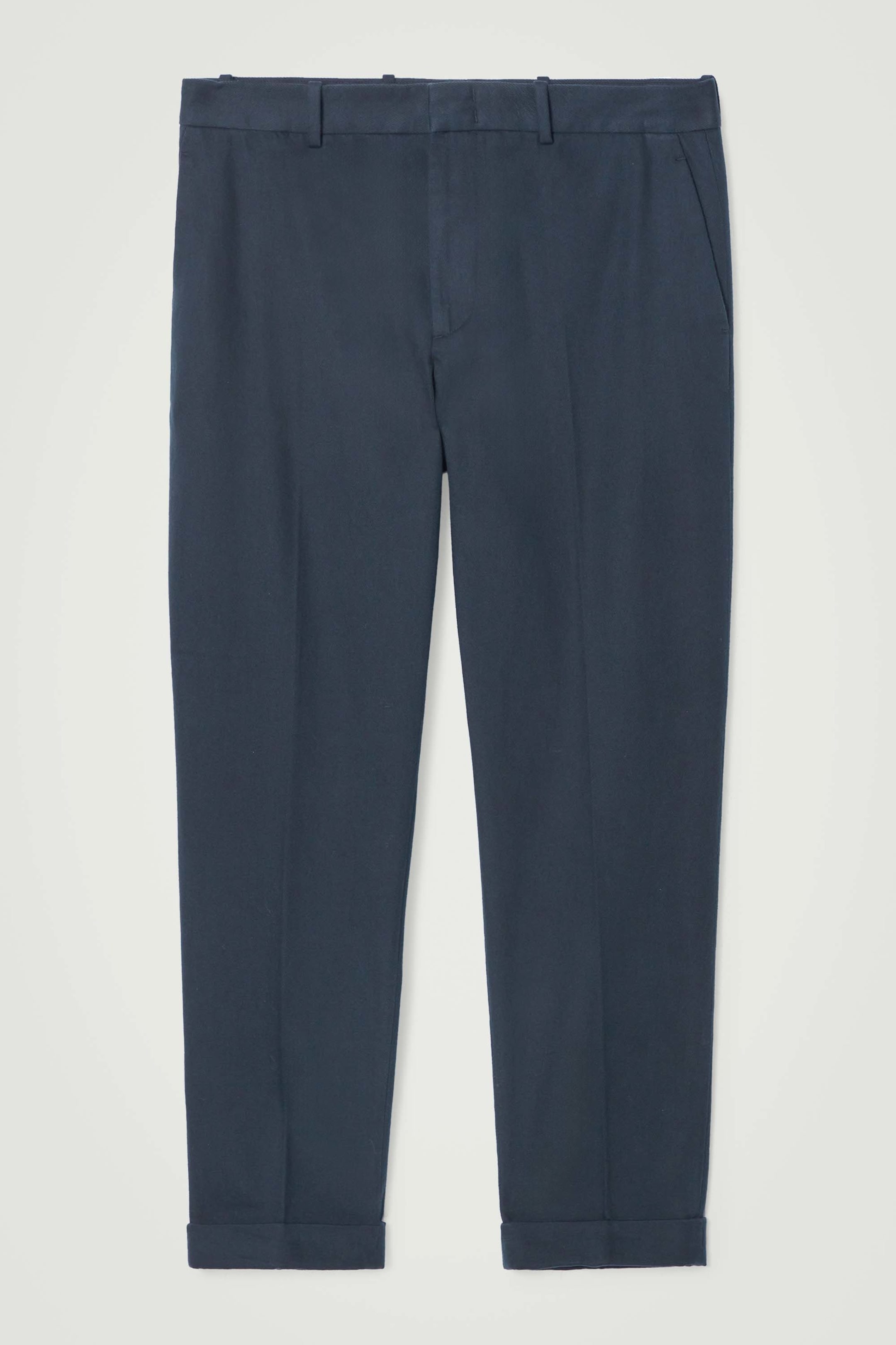 Visualizza immagine più grande: PANTALONI IN TWILL AFFUSOLATI CON RISVOLTO - BLU NAVY - UOMO | H&M IT 5