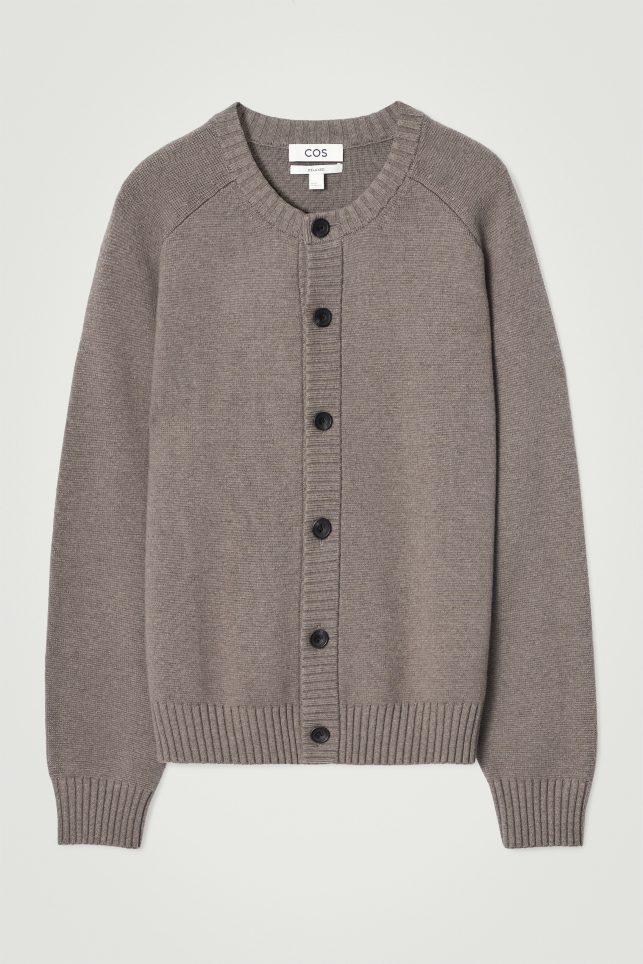 Agrandir l'image: CARDIGAN À COL ROND EN LAINE MÉLANGÉE - TAUPE - HOMME | H&M CH 6